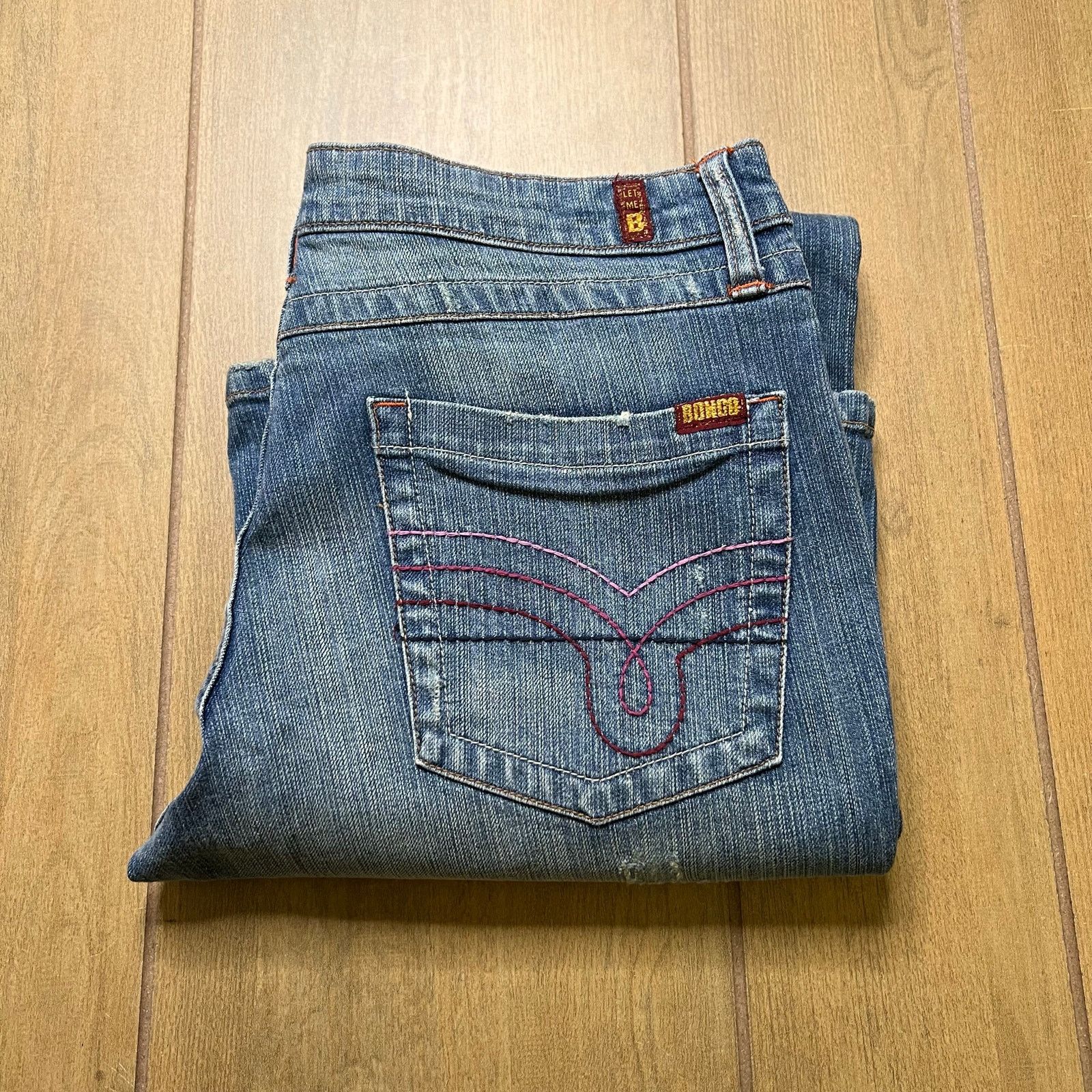 Vintage Vintage Bongo Flare Jeans Womens Size 11 Y2K Low Rise Size 31" - 1 Thumbnail