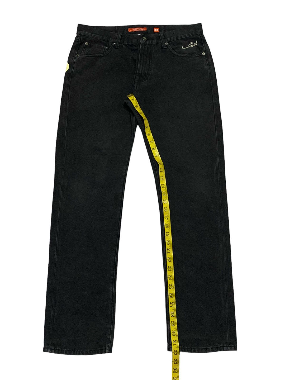 Christian Audigier × Ed Hardy Ed Hardy By Christian Audigier 2010 Embroidered Denim Pants Size US 32 / EU 48 - 7 Thumbnail