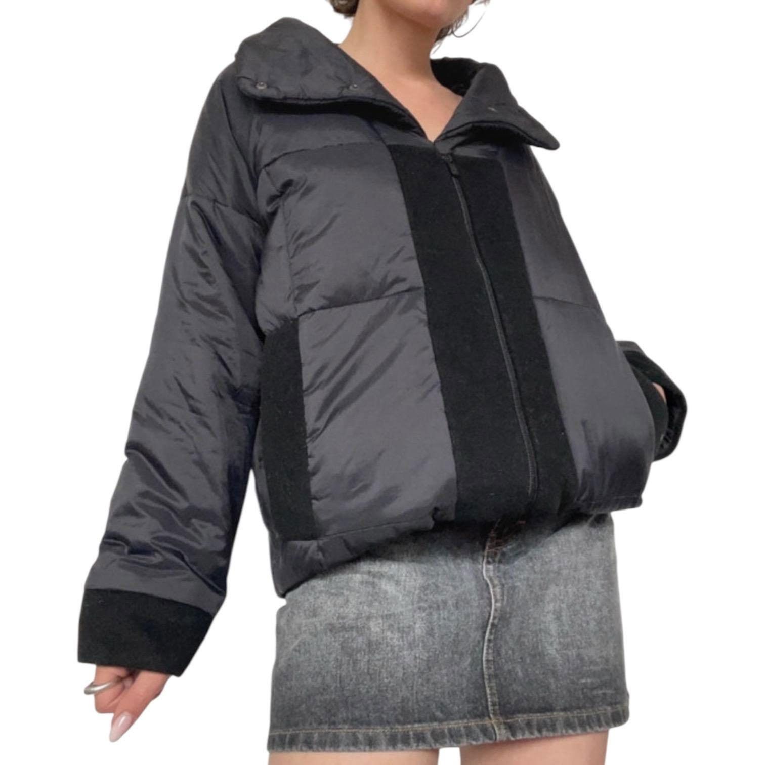 Cop Copine The Cop Copine Wool Detailed Puffer Jacket Size ONE SIZE - 2 Thumbnail
