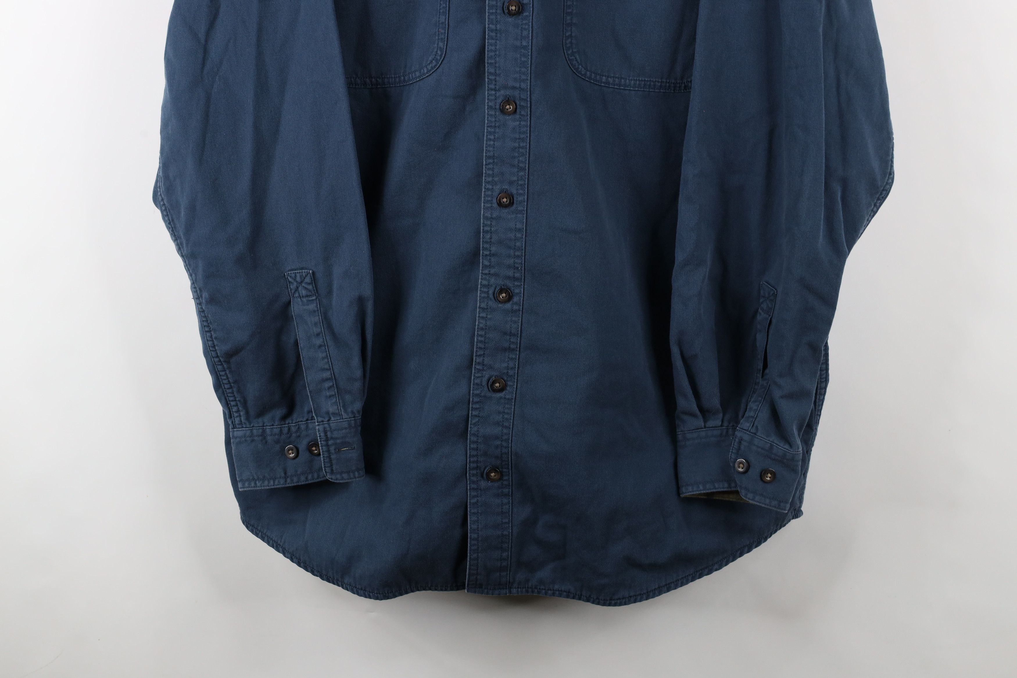 L.L. Bean × Vintage Vintage LL Bean Flannel Lined Button Shirt Jacket Jac Shirt Size US L / EU 52-54 / 3 - 3 Thumbnail