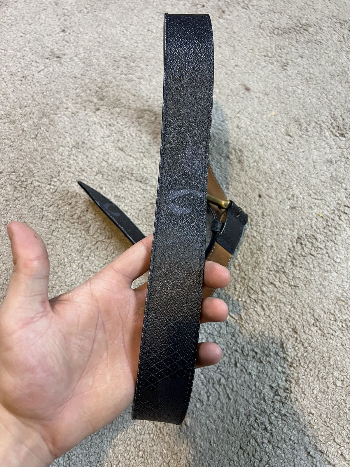 Etro Etro Textured leather belt Italian artisan luxury grail Size 42 - 4 Thumbnail
