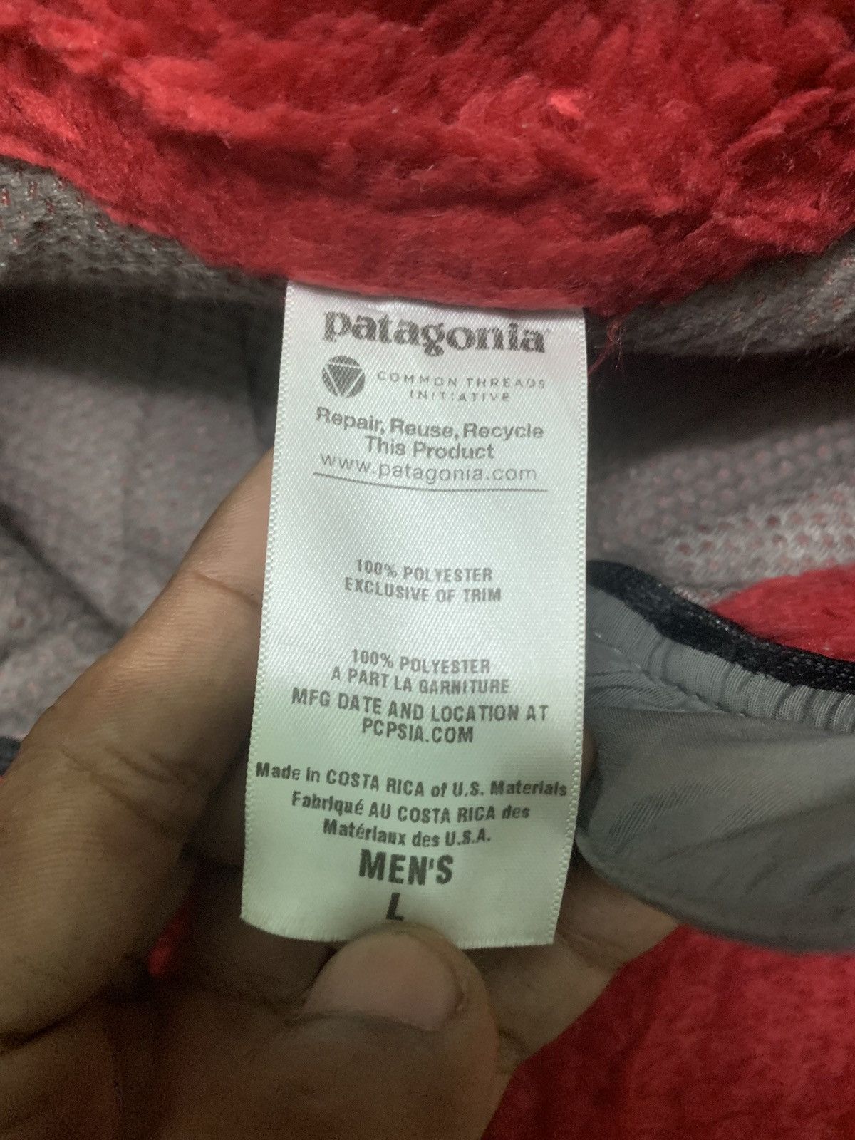 Patagonia × Vintage 90s PATAGONIA FLEECE JACKET RED COLOUR 🔥🔥 Size US L / EU 52-54 / 3 - 9 Thumbnail