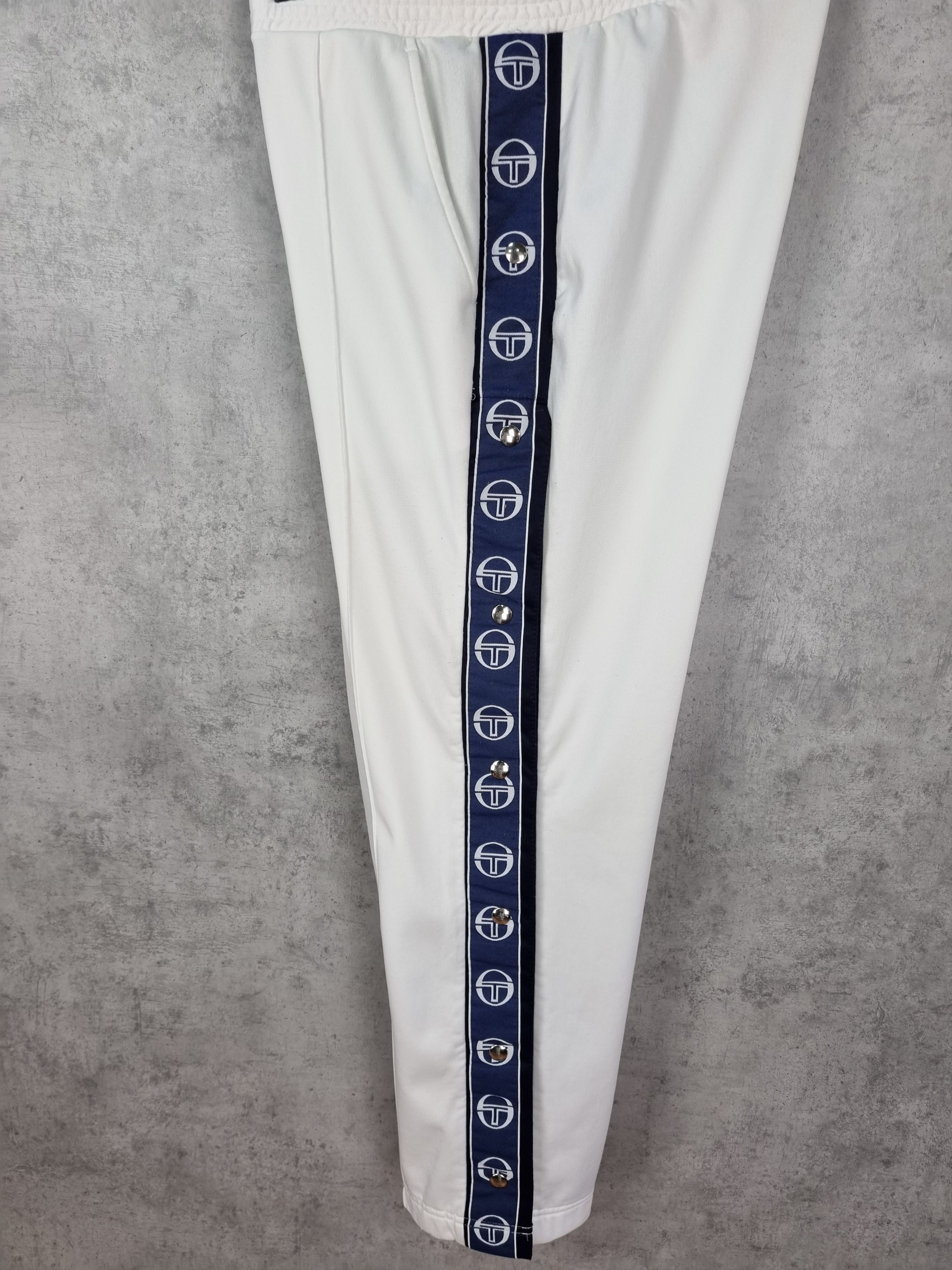 Sergio Tacchini × Vintage Sergio Tacchini Popper Italian Gardenia Tracksuit Pant Size US 36 / EU 52 - 9 Thumbnail