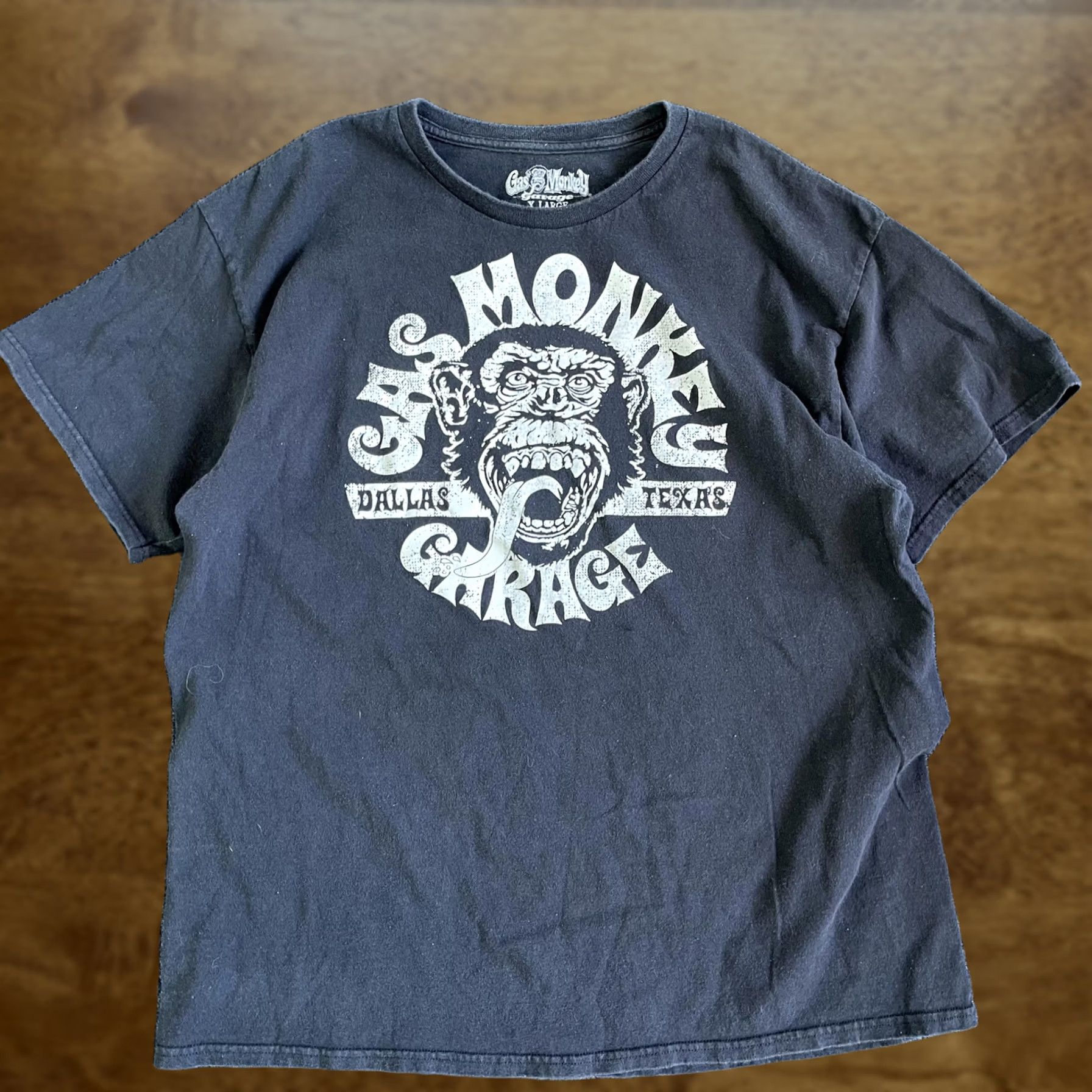 GAS Gas Monkey Garage Shirt Mens XL Black Graphic TV Show Tee T-Shirt Dallas Texas Crew Neck Short Sleeve Graphic Print Size US XL / EU 56 / 4 - 1 Thumbnail