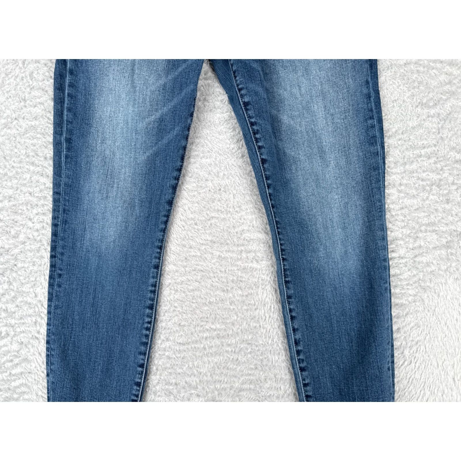Vintage KUT from the Kloth Jeans Women 6 Blue Denim Carlo Skinny Ankle Low Rise 29x25 - Regular Fit, Distressed, Stretch, Cotton Jeans Size 28" / US 6 / IT 42 - 3 Thumbnail