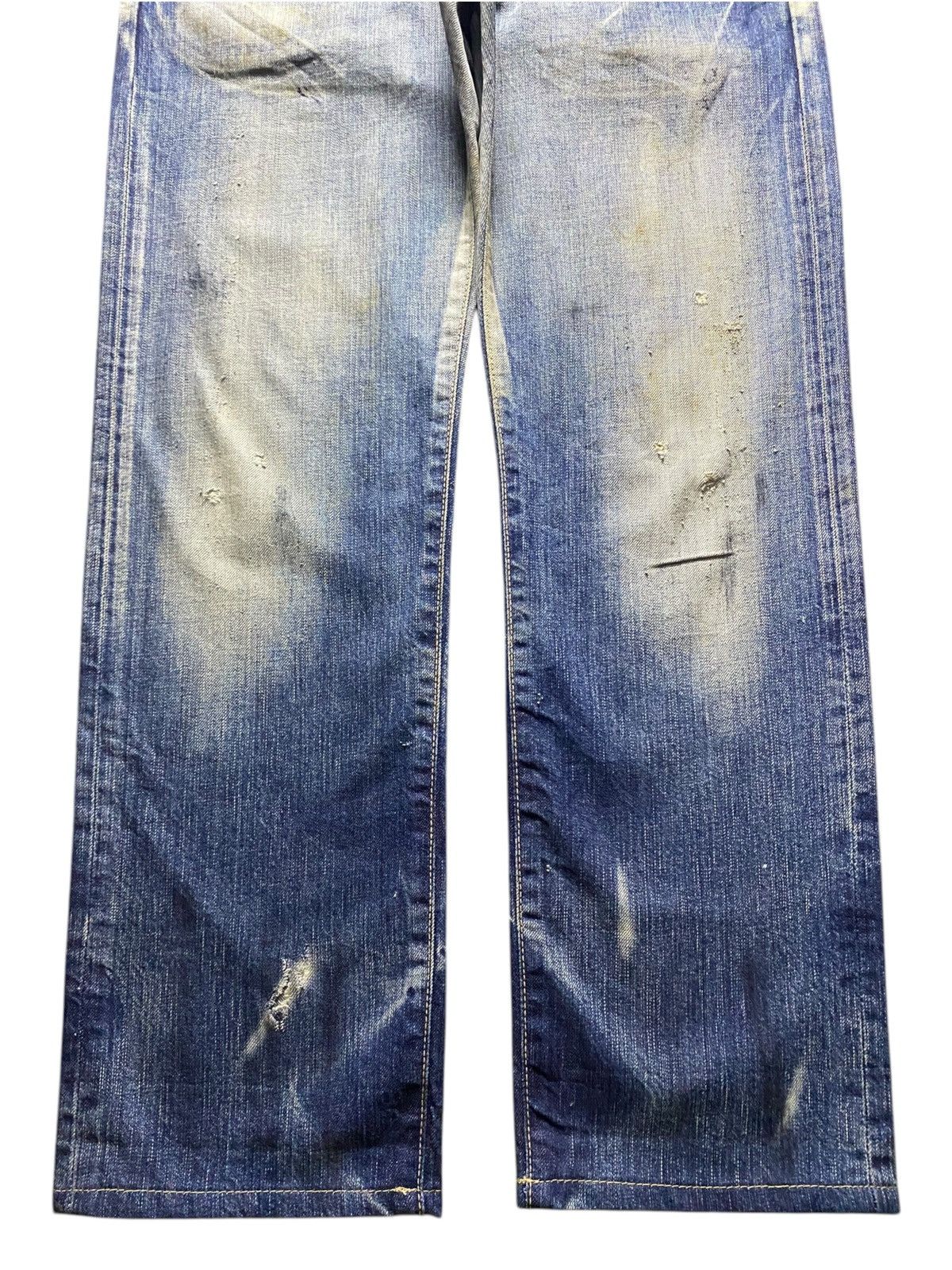 Edwin Edwin Vintage Special Unique Fade Distressed Loose Jeans Size US 30 / EU 46 - 5 Thumbnail