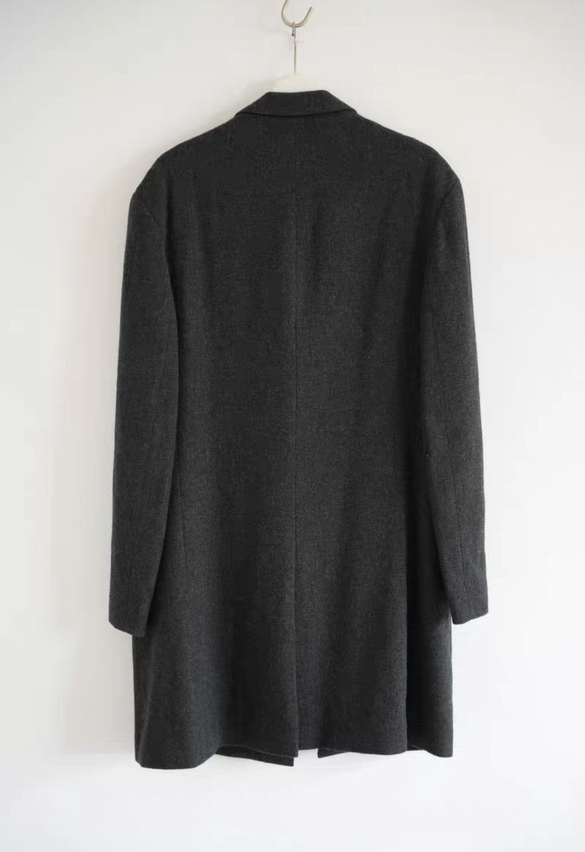 Yohji Yamamoto Black Long Wool Blend Coat - Size L Size US L / EU 52-54 / 3 - 1 Thumbnail