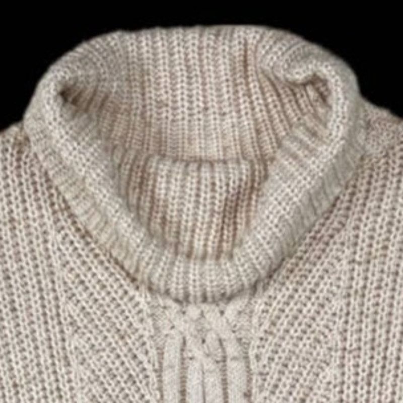 Lands' End Lands' End Cream Sweater | Size L Size L / US 10 / IT 46 - 3 Thumbnail