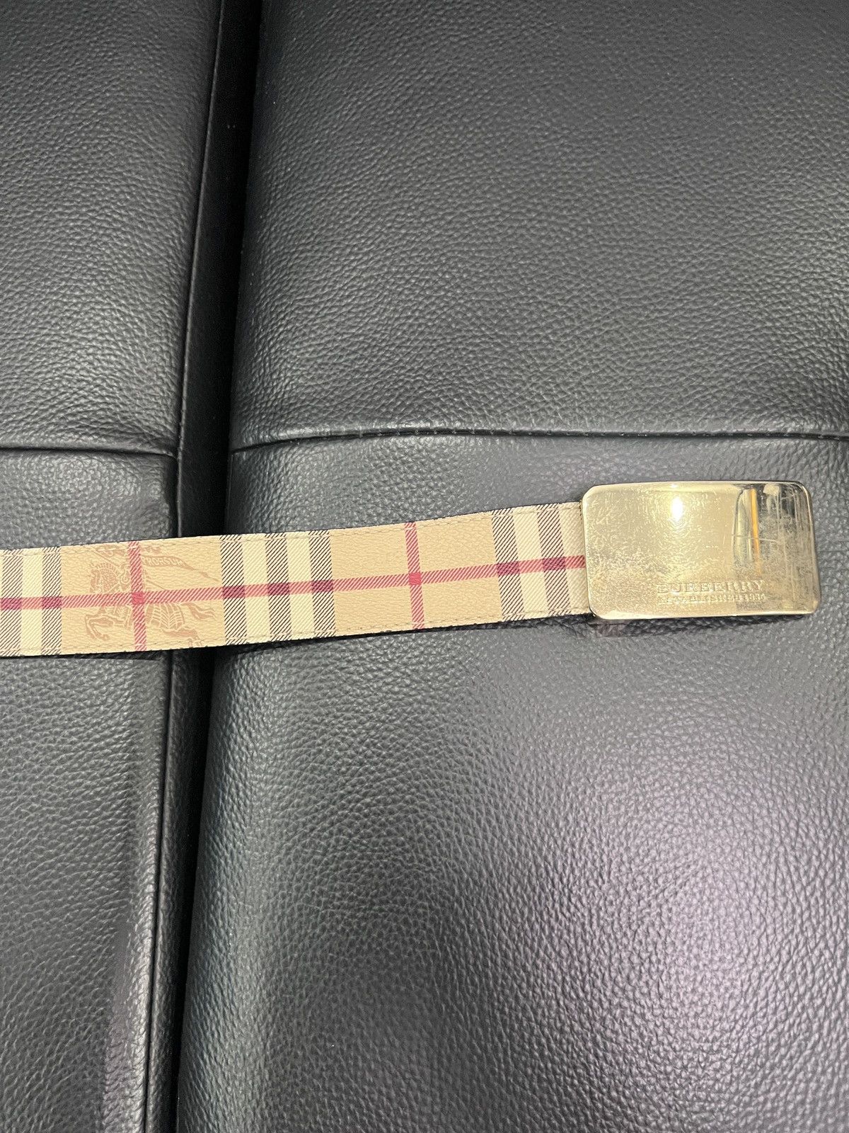 Burberry Burberry Equestrian Knight Check Belt Size ONE SIZE - 12 Thumbnail