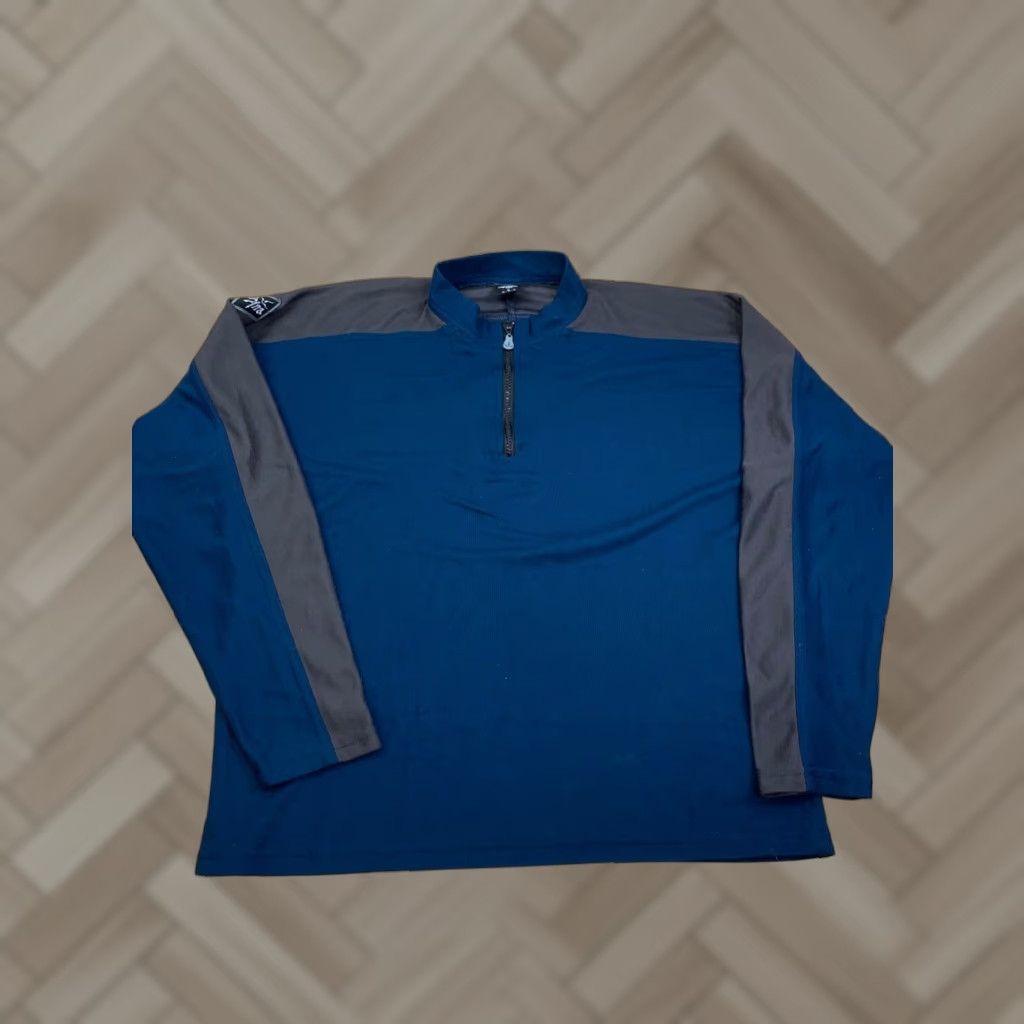 Prana VINTAGE prAna 1/4 Zip Pullover Sweatshirt Mens L Blue Outdoor USA 10087 Size US L / EU 52-54 / 3 - 1 Thumbnail