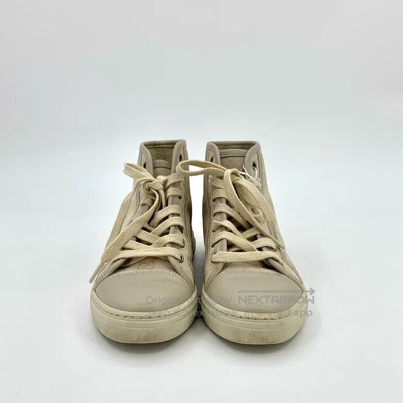 Gucci Gucci Brown logo old flower lacing casual high-top shoes b Size US 4 / IT 34 - 3 Thumbnail