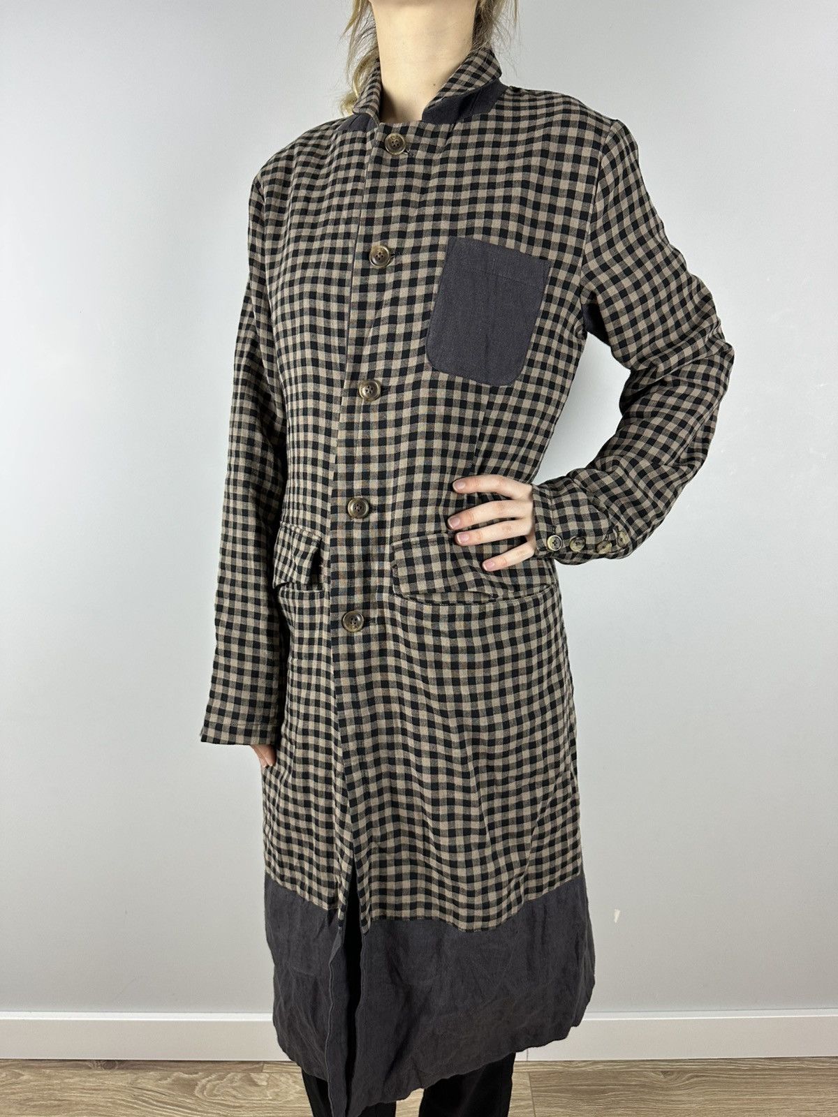 Aleksandr Manamis Linen S/M Jacket Coat Avant Garde Unisex