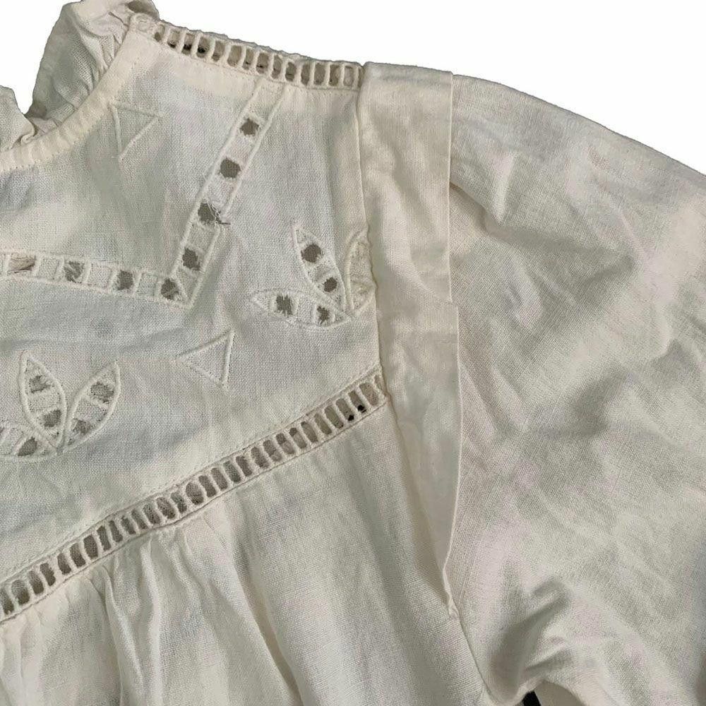 Designer New White Dress Pull & Bear S Hippie Country Size S / US 4 / IT 40 - 6 Thumbnail