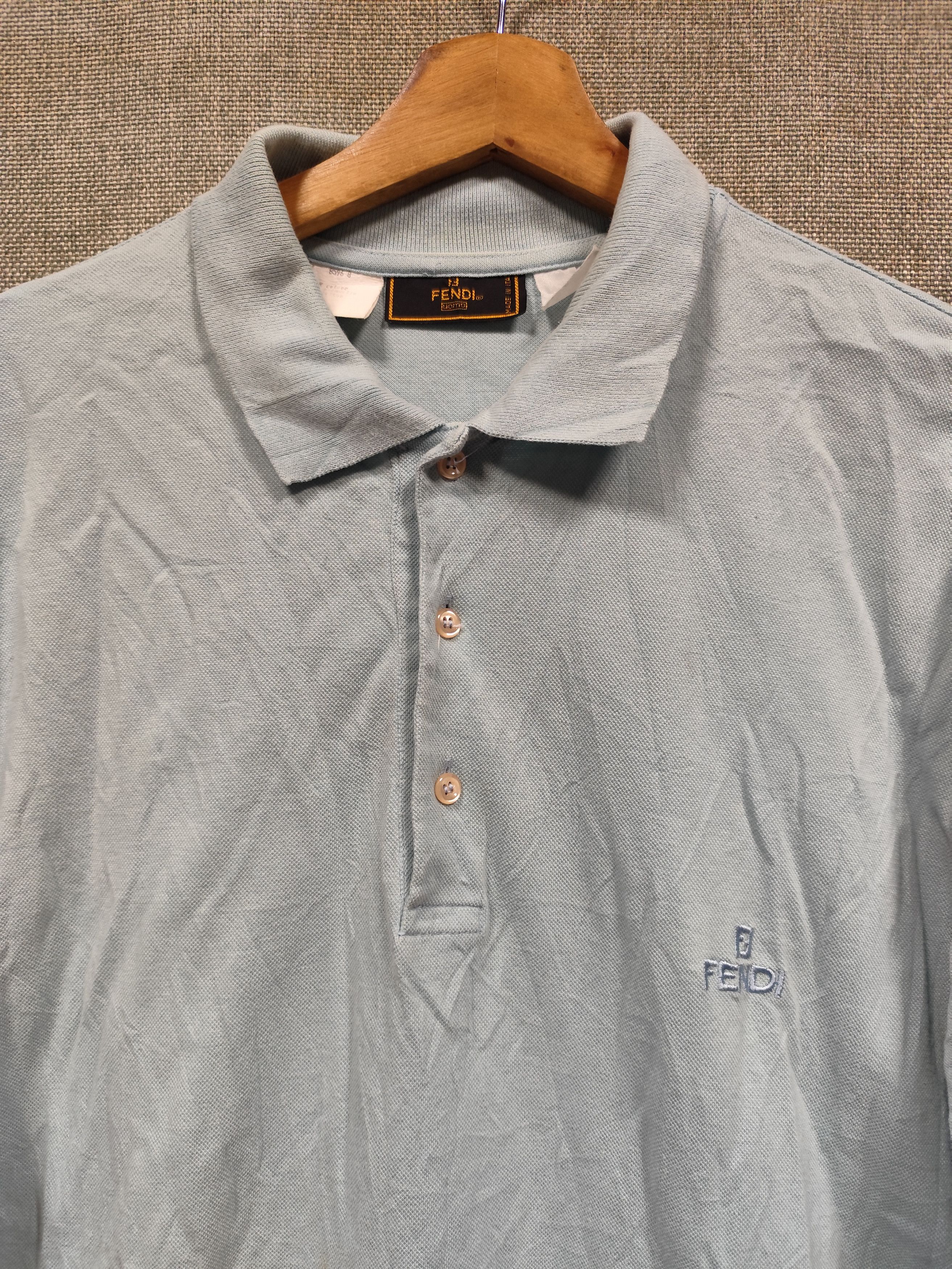 Fendi Vintage fendi polo shirt Size US L / EU 52-54 / 3 - 2 Thumbnail