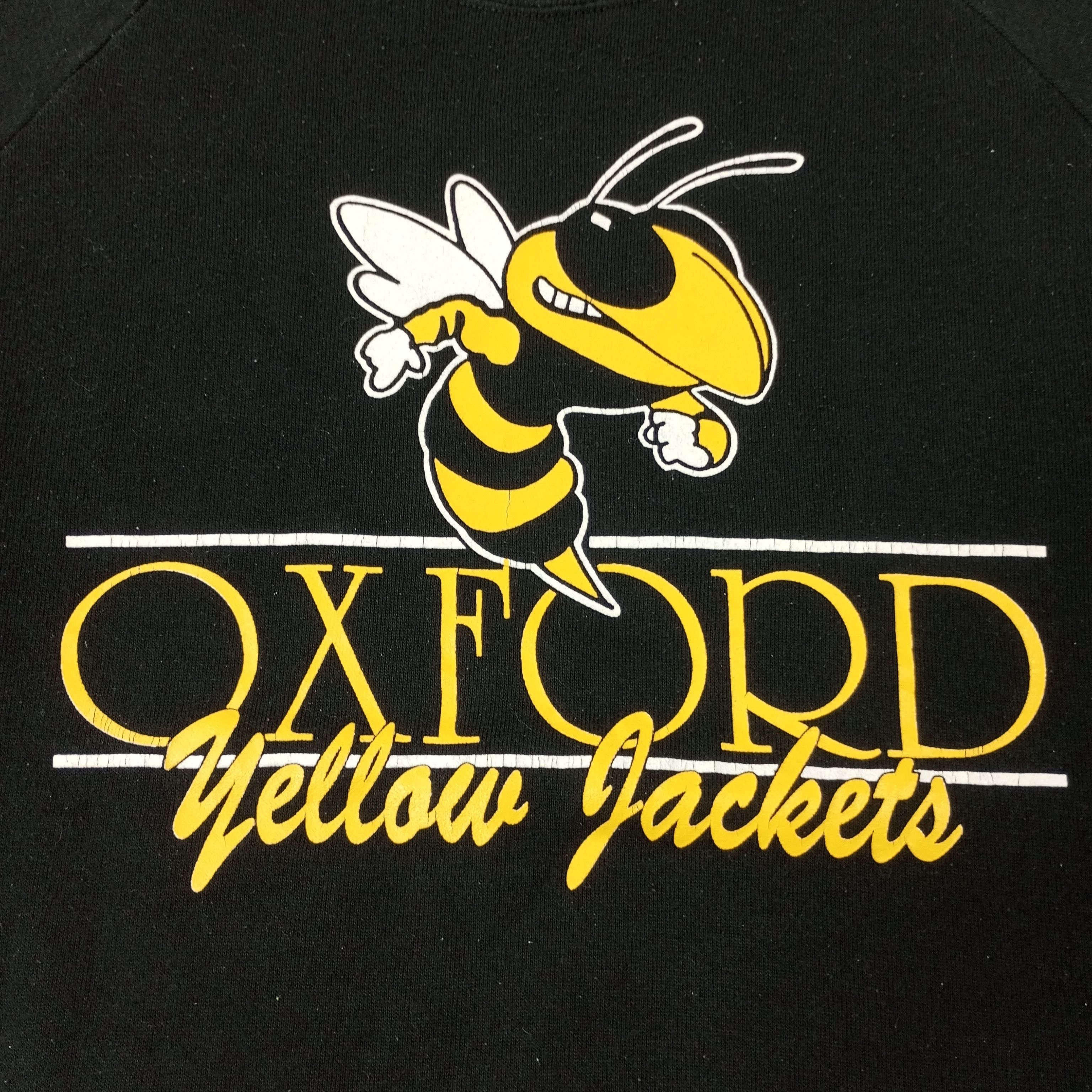 Vintage Oxford Yellow Jackets University Football Sweatshirt c227n6 Size US M / EU 48-50 / 2 - 2 Thumbnail