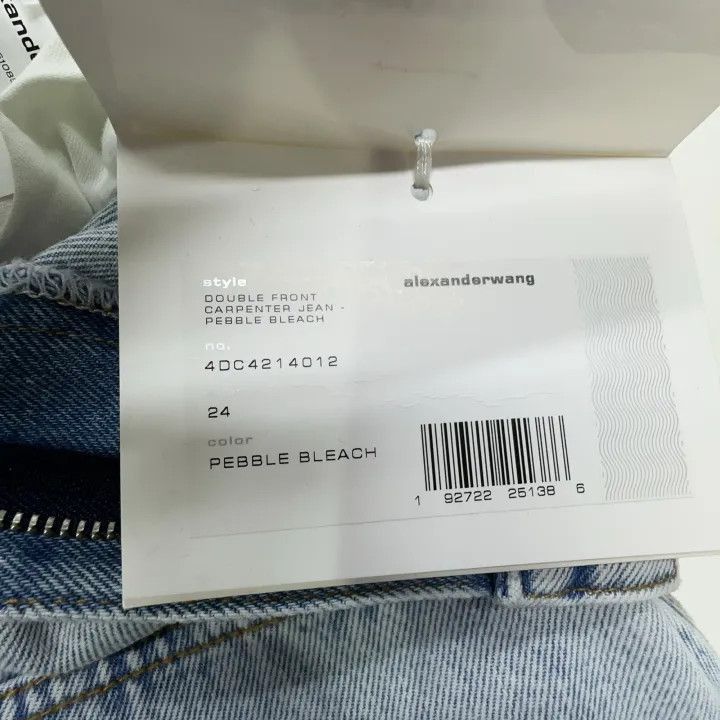 Alexander Wang Alexander Wang FW21 Loose Zip Denim Pants - Size 24" / US 00 / IT 34 - 4 Thumbnail