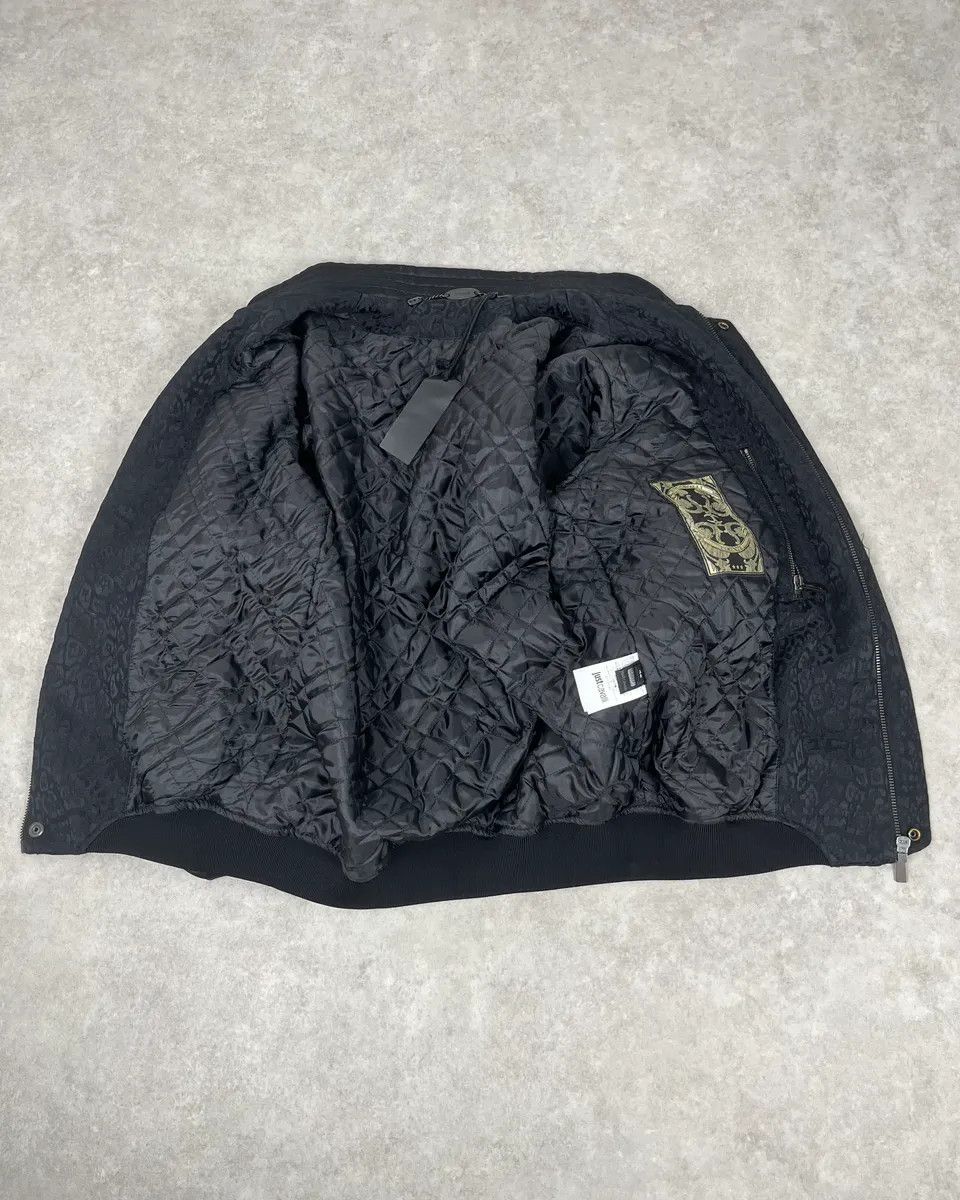 Just Cavalli AW2018 Cavalli Black Leopard Nylon Bomber Jacket Size US M / EU 48-50 / 2 - 8 Thumbnail