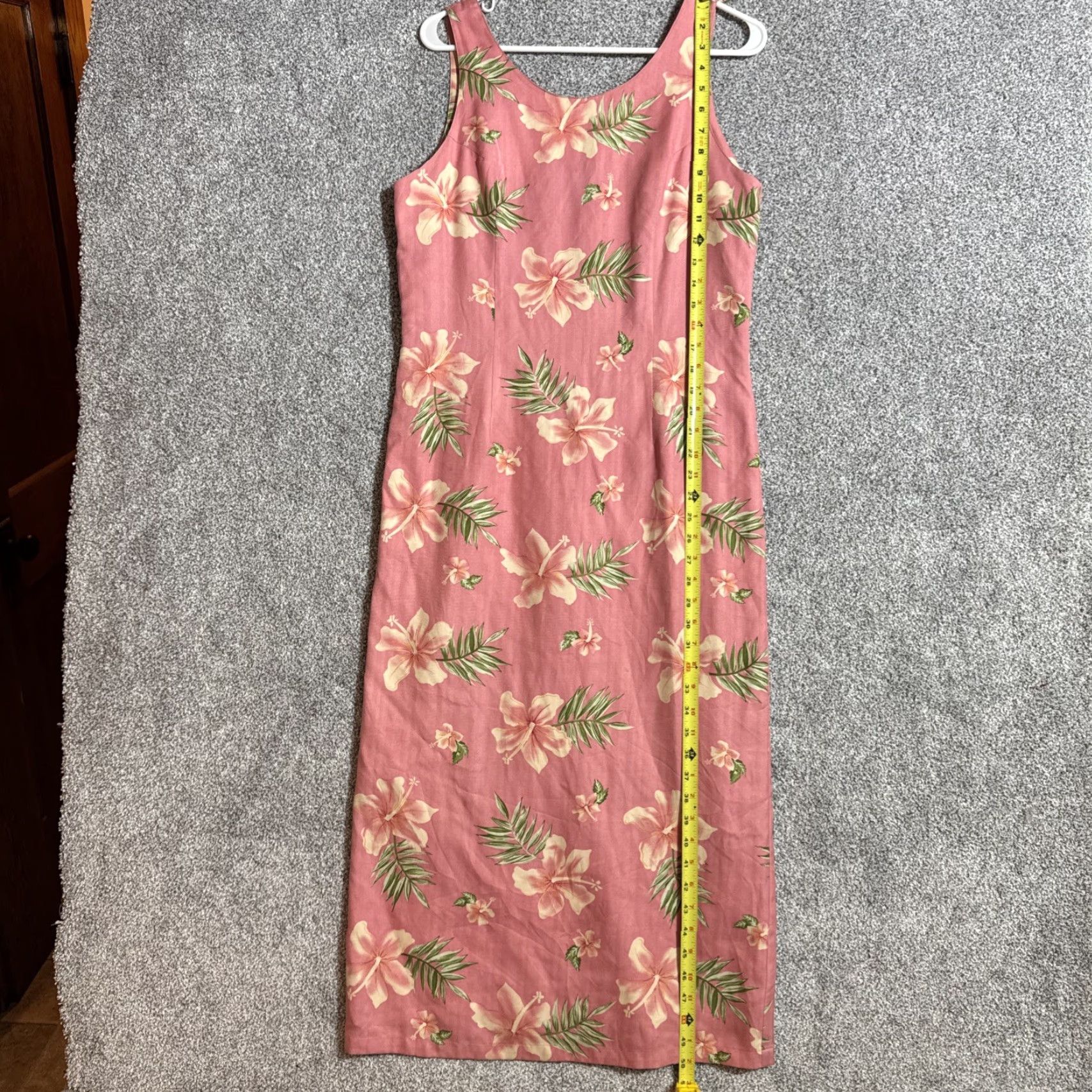 Vintage VINTAGE Silk Floral Dress Midi 90s Pineapple Moon Women M Pink Hawaiian Tropical Boho Resort Chamber Sheath Sleeveless Zip Scoop Neck Lightweight Size M / US 6-8 / IT 42-44 - 2 Thumbnail