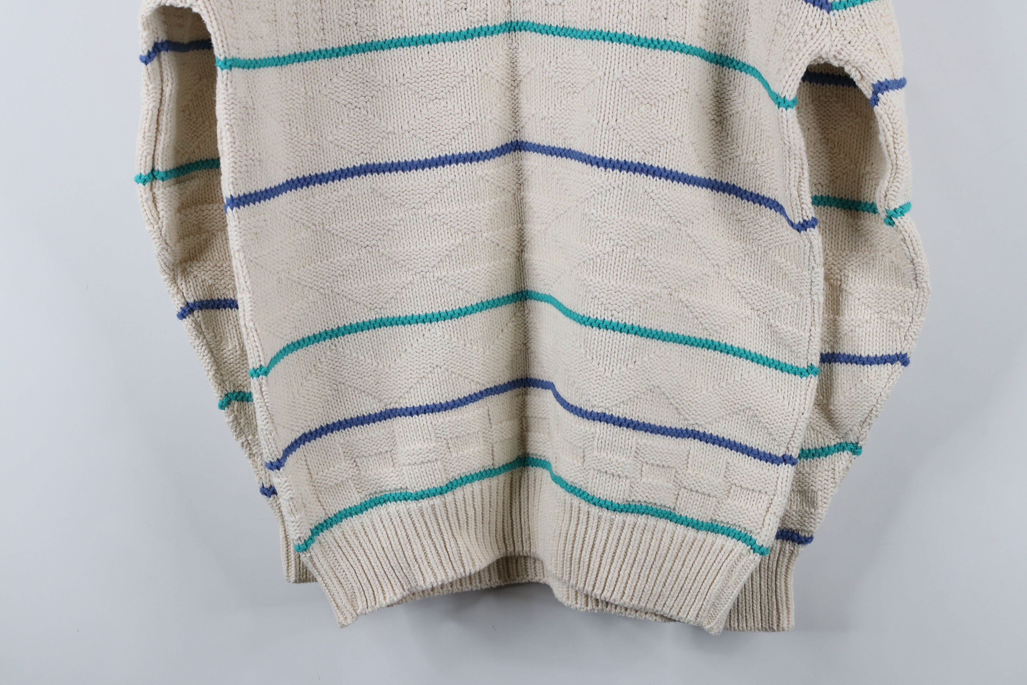 Vintage Vintage 90s Streetwear Chunky Geometric Knit Sweater USA Size US M / EU 48-50 / 2 - 9 Thumbnail