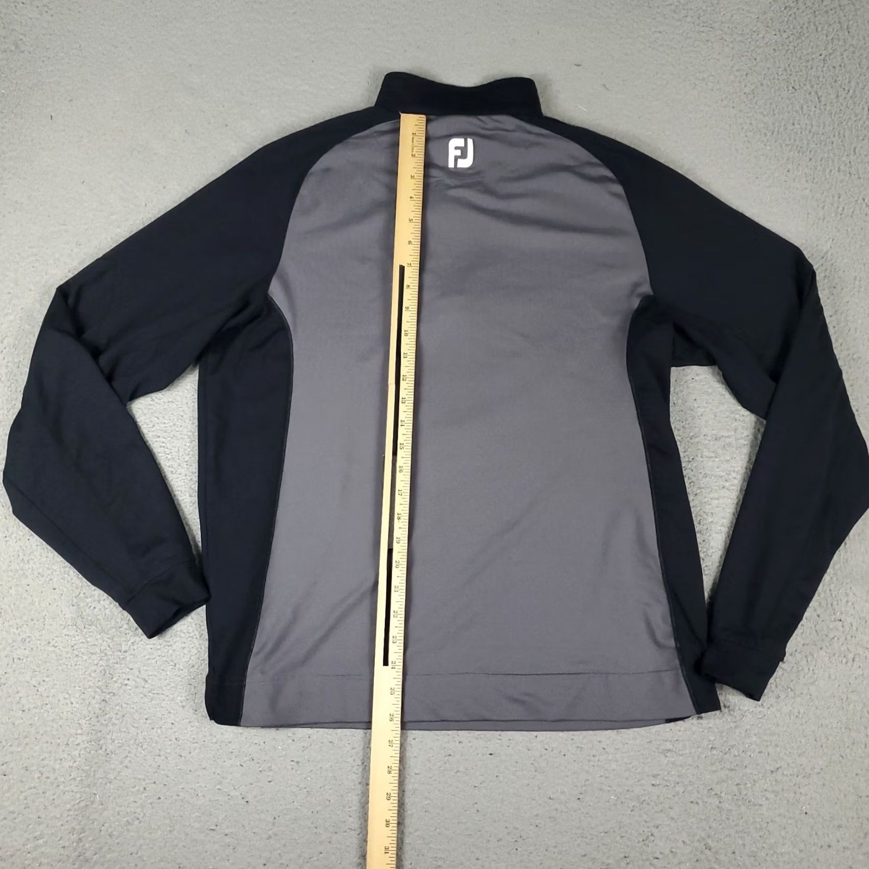 Footjoy FootJoy Sweater Mens M Gray Black 1/4 Zip Pullover Knit Logo Buttonless Casual Sports Outdoor Golf Hoodie Top Shirt Men Size US M / EU 48-50 / 2 - 6 Thumbnail