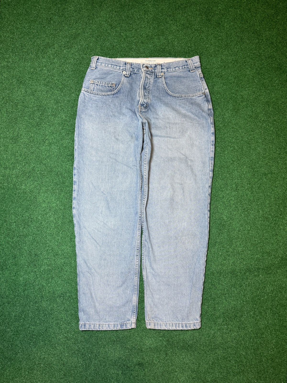 Gap × Vintage Vtg 90s Gap Baggy Light Wash Loose Wide Leg Hip Hop Jeans Size US 34 / EU 50 - 4 Thumbnail