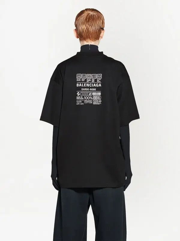 Balenciaga Garde-robe Care Label Logo T-Shirt Size US S / EU 44-46 / 1 - 10 Thumbnail