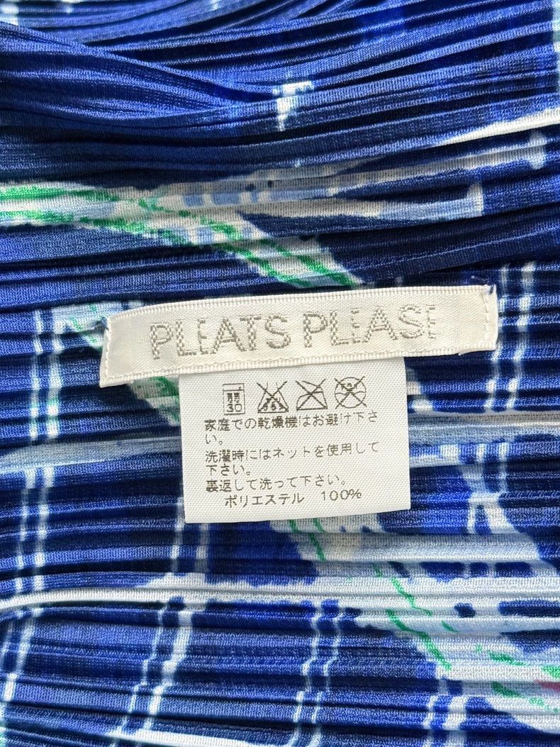 Issey Miyake Issey Miyake size:3 Blue roller coaster pleated dress Size XS / US 0-2 / IT 36-38 - 4 Thumbnail