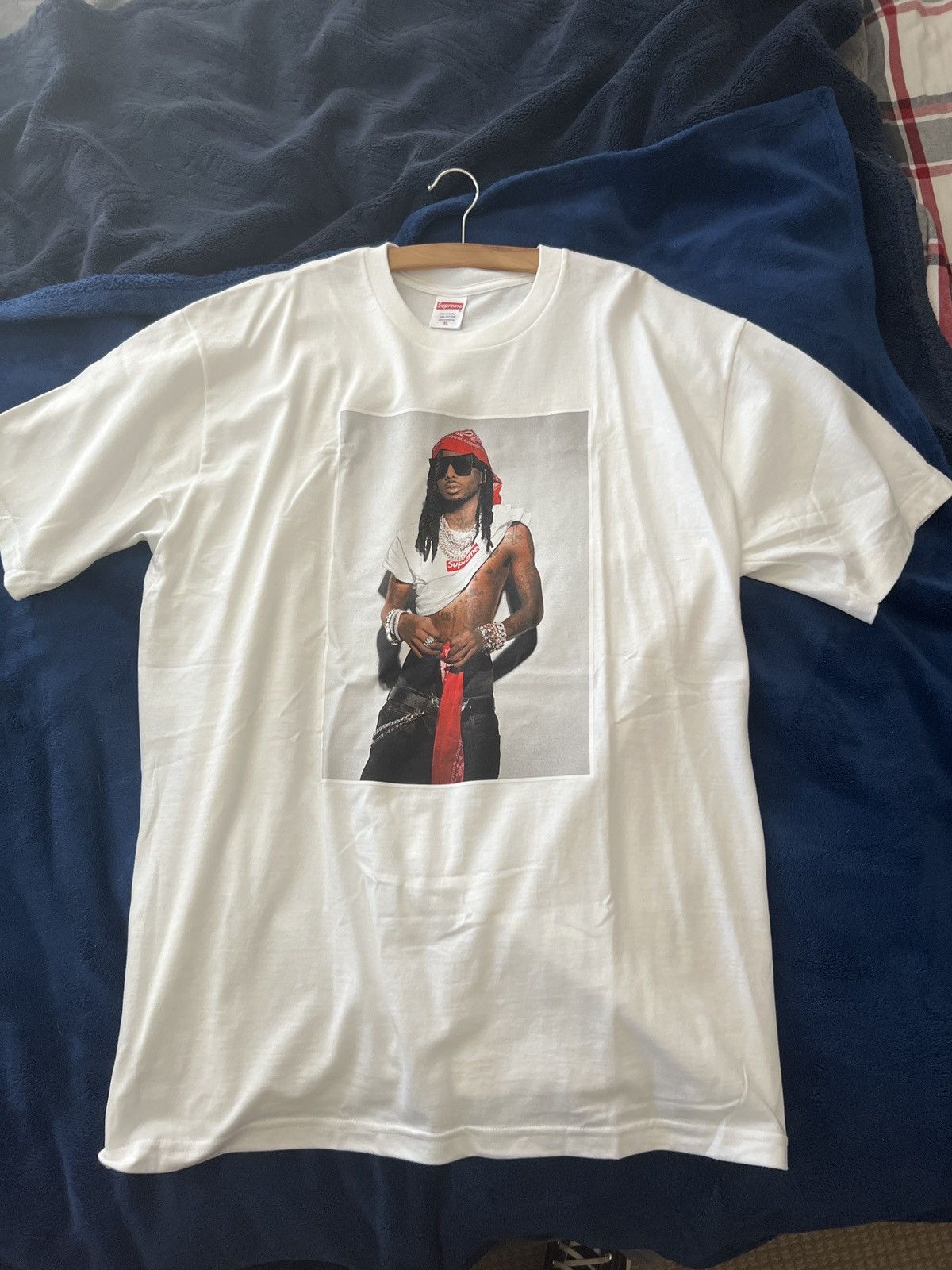 Supreme Playboi Carti X Supreme F/W 25' White Blank Tee | Grailed