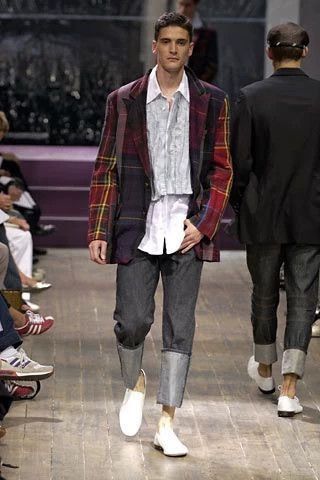 Yohji Yamamoto Yohji Yamamoto 05SS Check Runway Jacket 3 Size US L / EU 52-54 / 3 - 2 Thumbnail