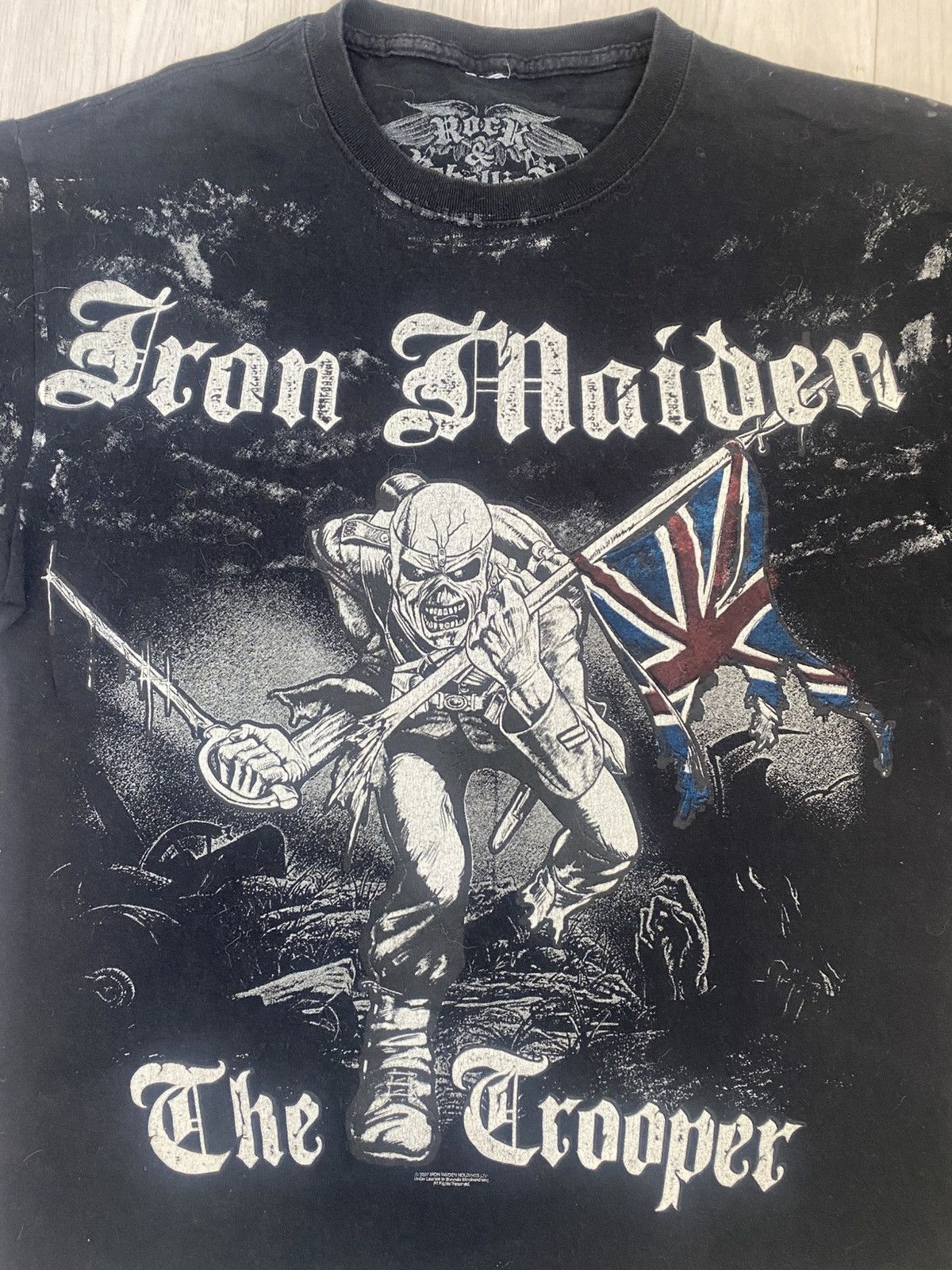 Band Tees × Iron Maiden × Vintage Iron Maiden 2007 Rock The Trooper T shirt Size L Mens Size US L / EU 52-54 / 3 - 2 Thumbnail