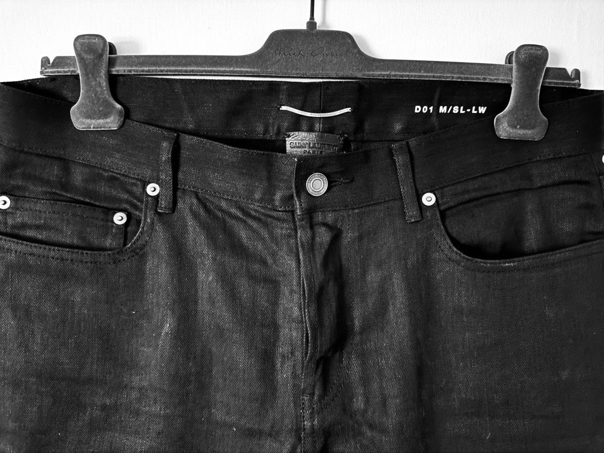 Saint Laurent Paris Saint Laurent Paris D01 Slimane– Black Denim – Made in Japan Size US 36 / EU 52 - 1 Thumbnail