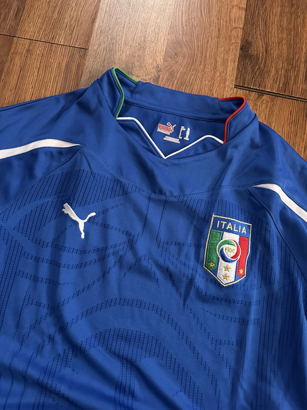 Puma Vintage Puma Italy 2008-2010 Home Football Shirt Jersey YL Size US XXS / EU 40 - 4 Thumbnail