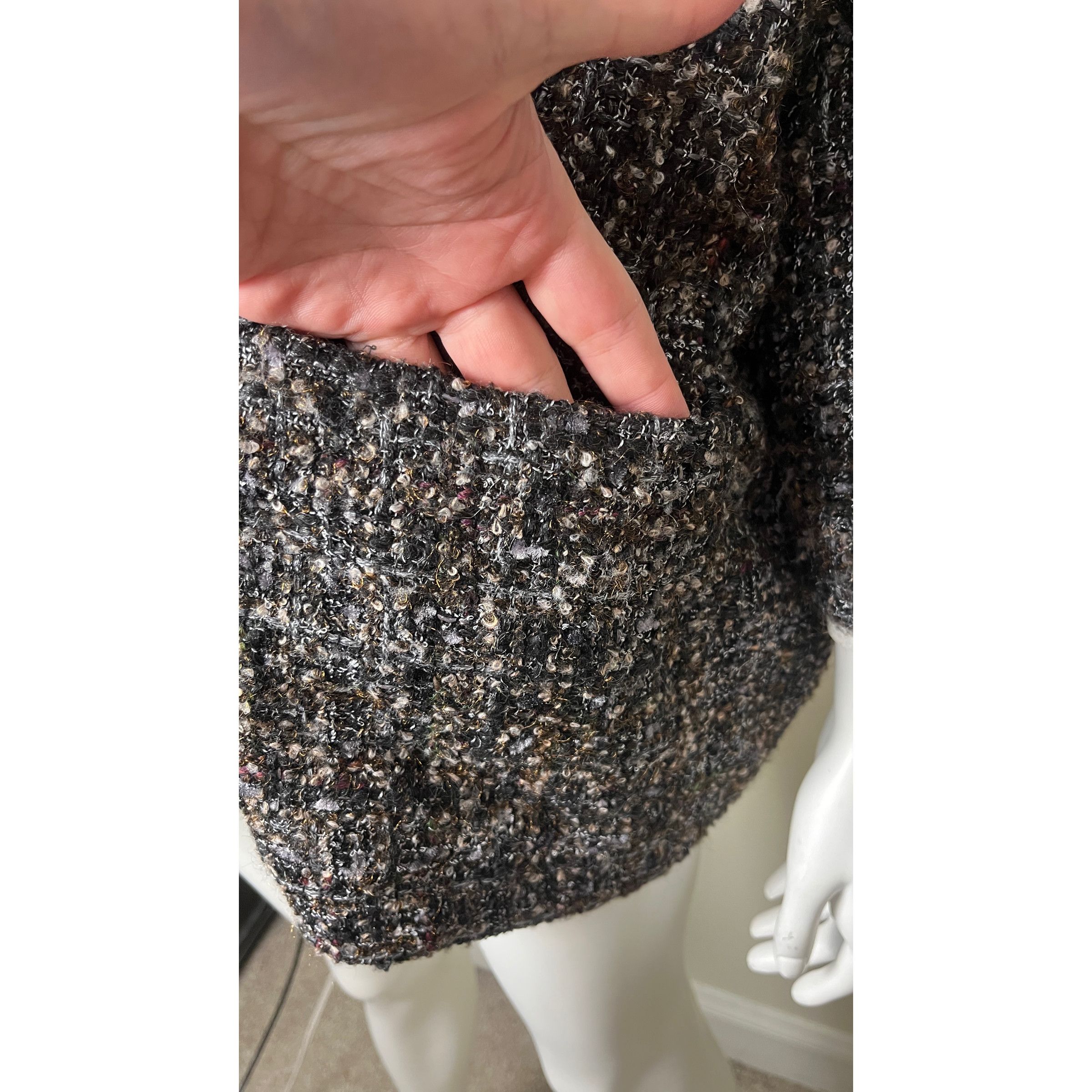 eskandar Eskandar O/S LUX Oversized Rich Tweed Boucle Coat Jacket 0 Size S / US 4 / IT 40 - 9 Thumbnail