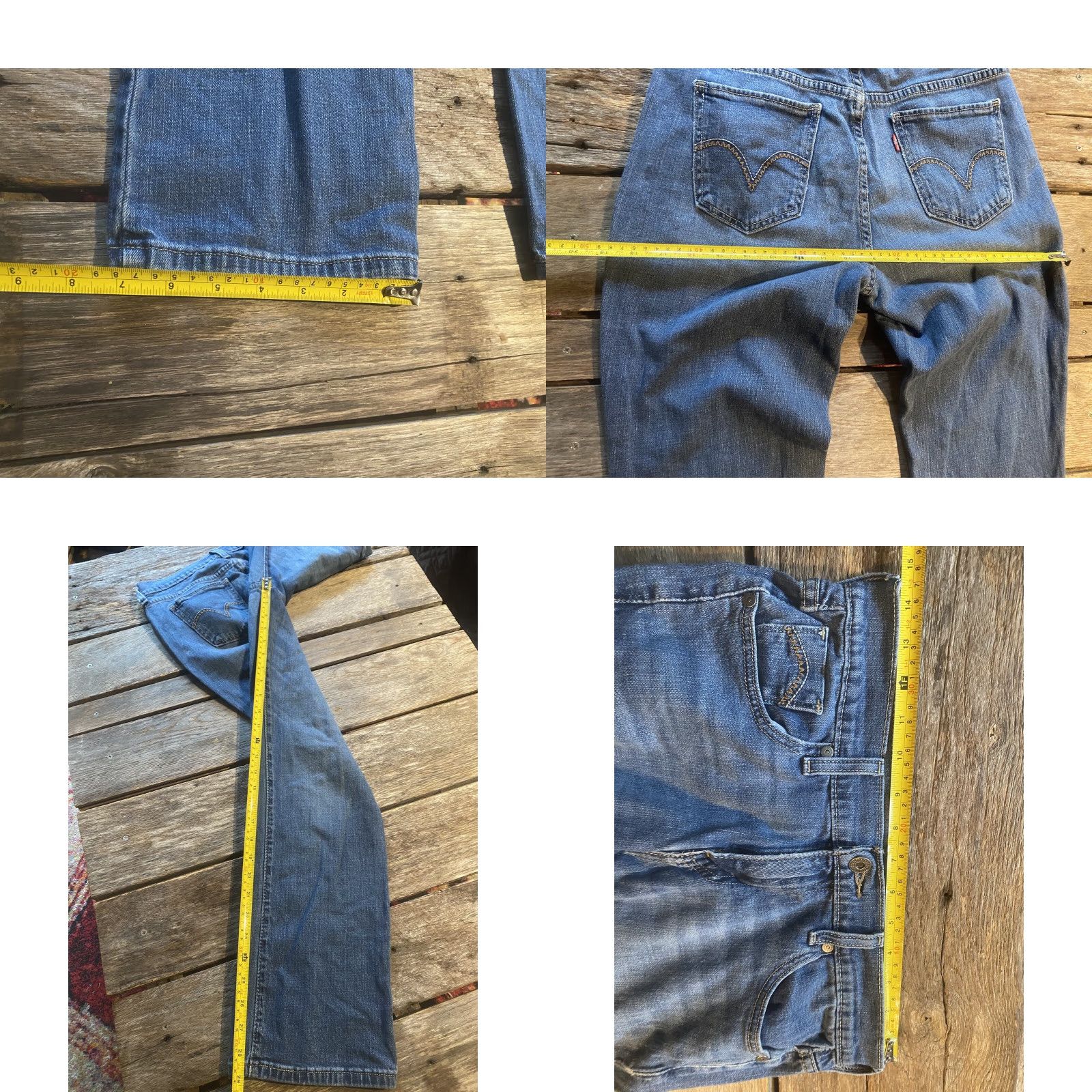 Levi's Levi's 505 Jeans Straight Leg 6 Short 28x30 Blue Denim Women Jeans Mid Rise Pockets Regular Size 28" / US 6 / IT 42 - 8 Thumbnail