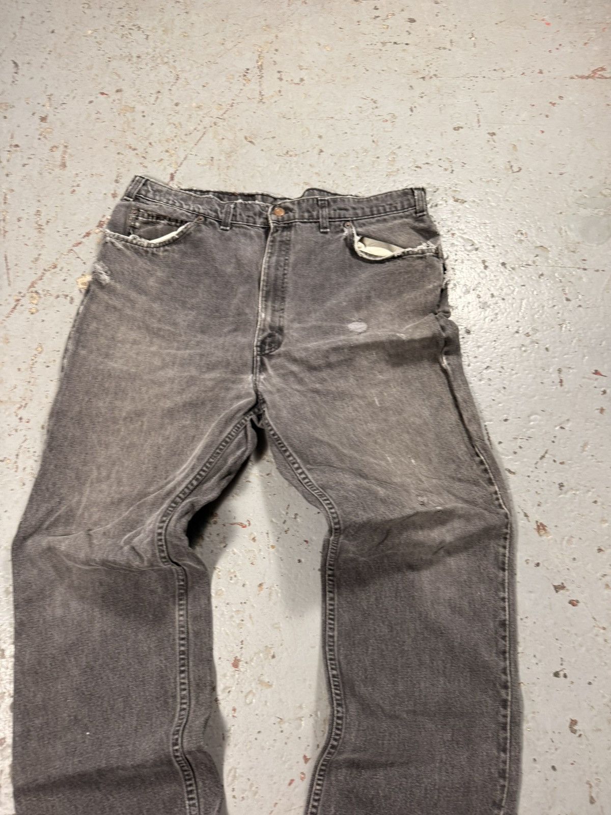 Levi's Vintage Ash Grey Faded Orange Tag Levi Jeans Size US 36 / EU 52 - 3 Thumbnail