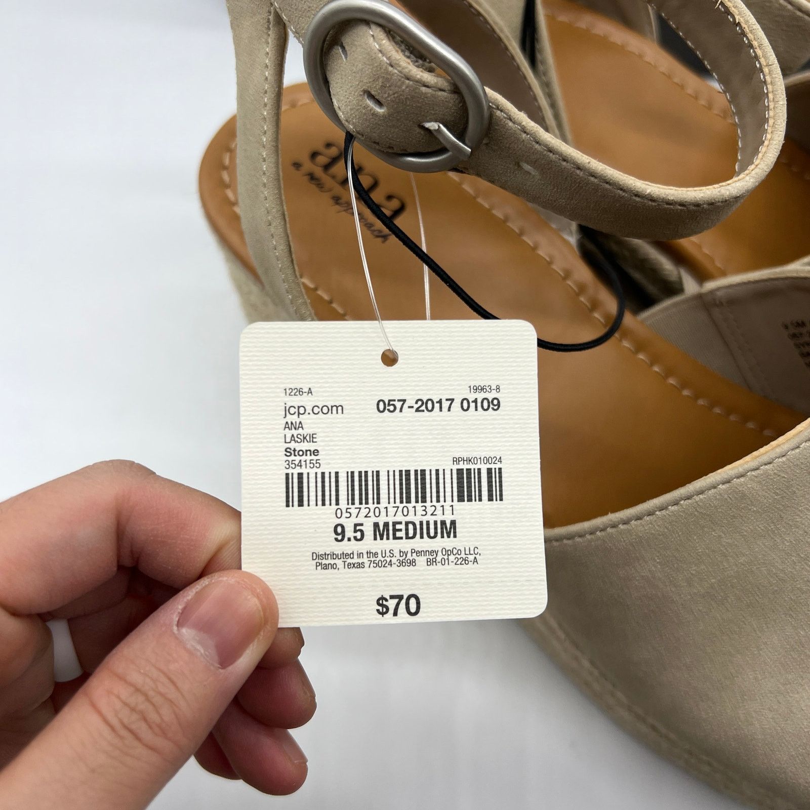 Other a.n.a Laskie Women Shoes Ankle Buckle Strap Sandals Size US 9.5 / IT 39.5 - 10 Thumbnail