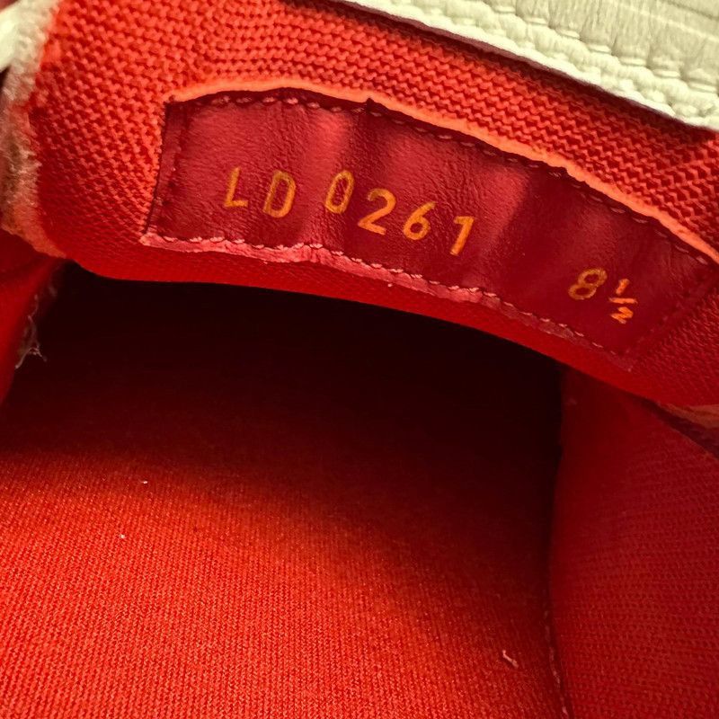 Louis Vuitton Louis Vuitton Red and White Trainer Fashion Sneakers -2508 Size US 9 / EU 42 - 3 Thumbnail