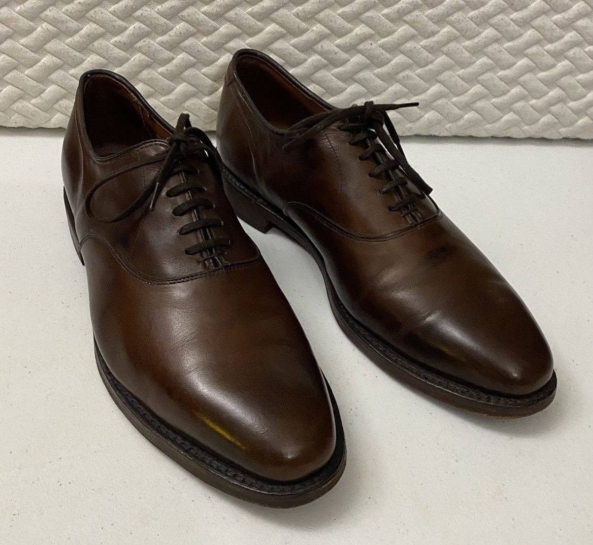 Allen Edmonds Allen Edmonds Dark Brown Chili Leather Carlyle Oxford 9.5 D Size US 9.5 / EU 42-43 - 17 Thumbnail