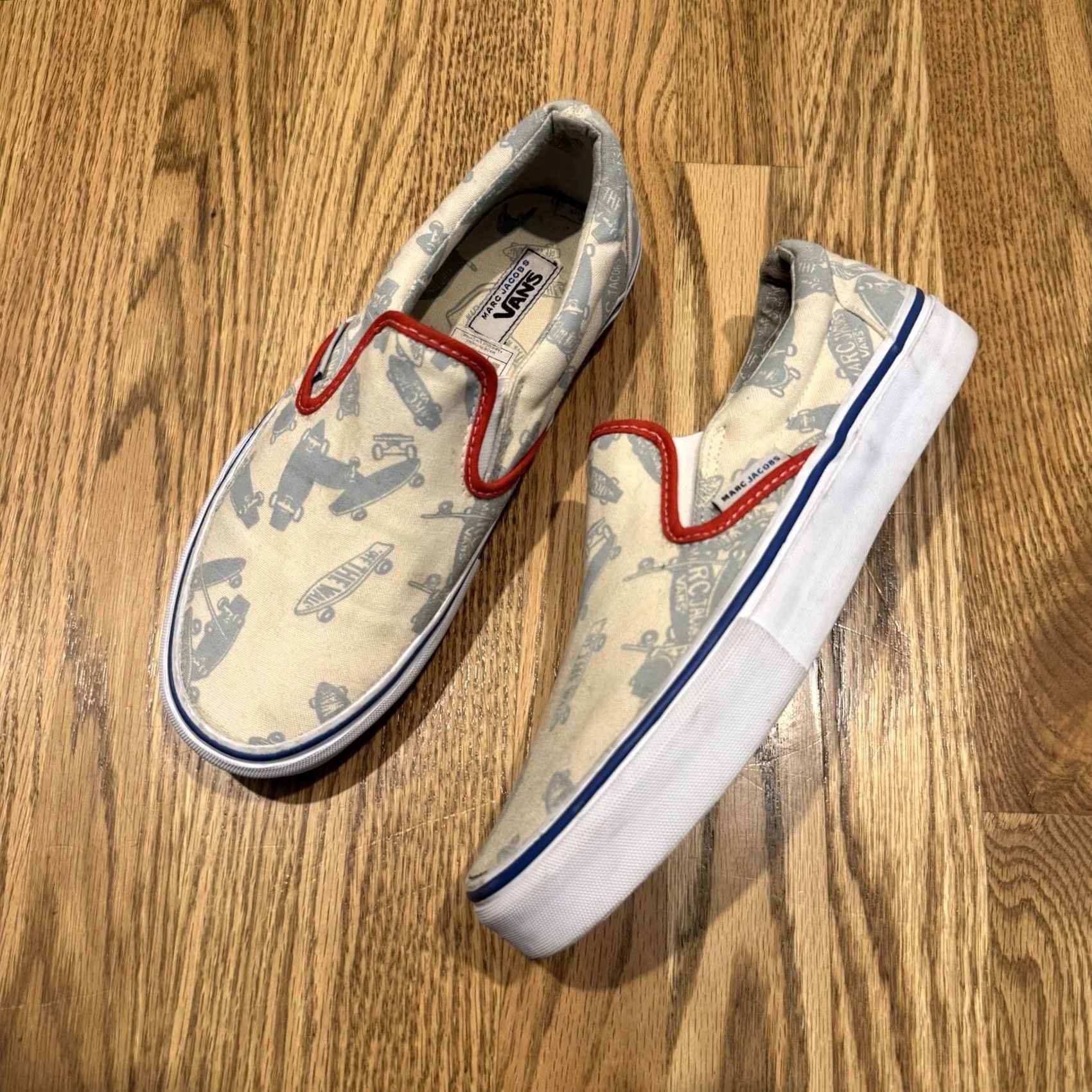 Marc Jacobs Vans Marc Jacobs LX Slip-On Sneakers Unisex Adults Size 8 US Beige Regular Size US 10 / IT 40 - 2 Thumbnail