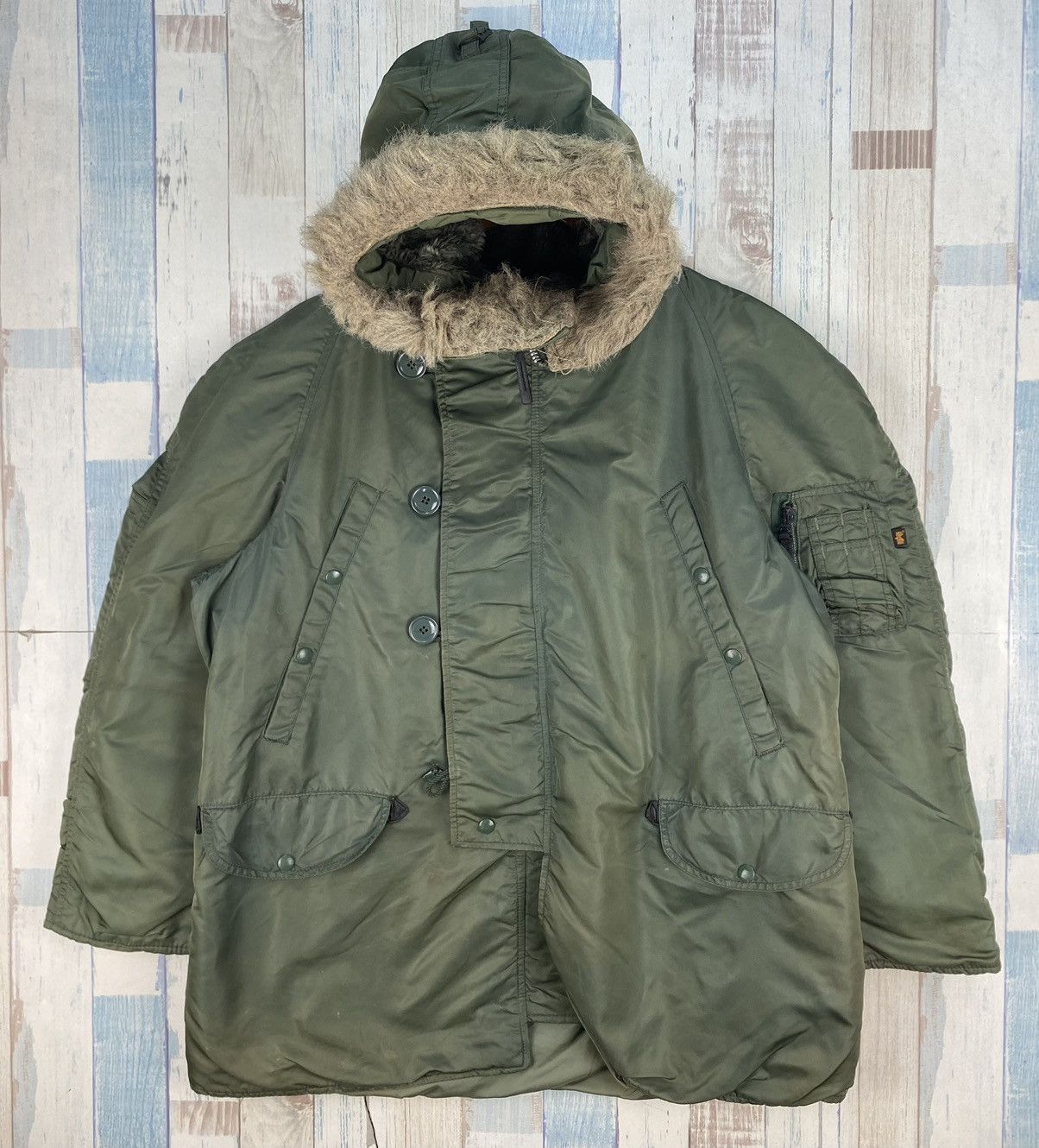 Alpha Industries × Vintage Vintage Alpha Industries Parka Cold Weather Size US L / EU 52-54 / 3 - 1 Thumbnail