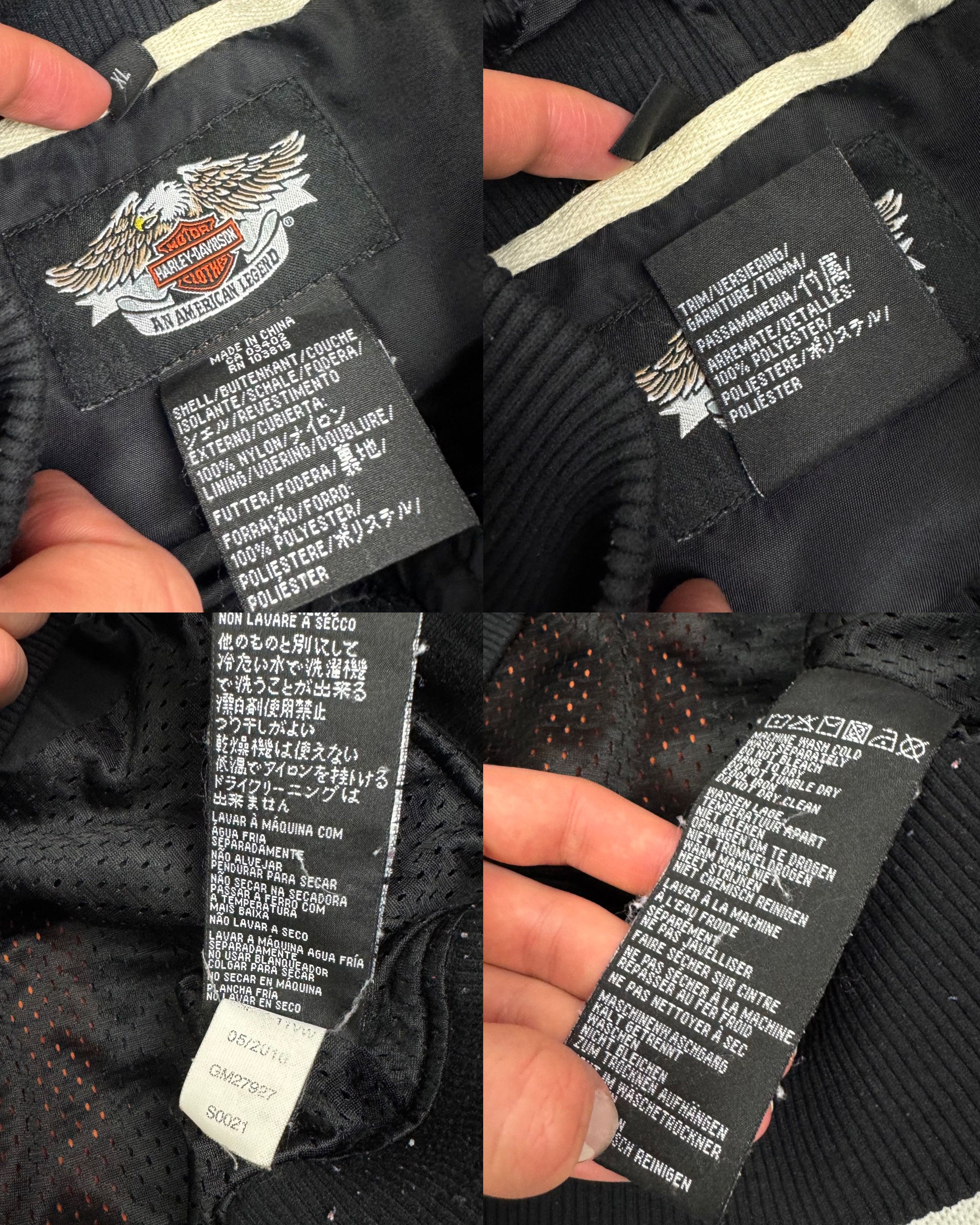 Harley Davidson Harley-Davidson Orange Black Full Zip Bomber Jacket XL Size XL / US 12-14 / IT 48-50 - 2 Thumbnail