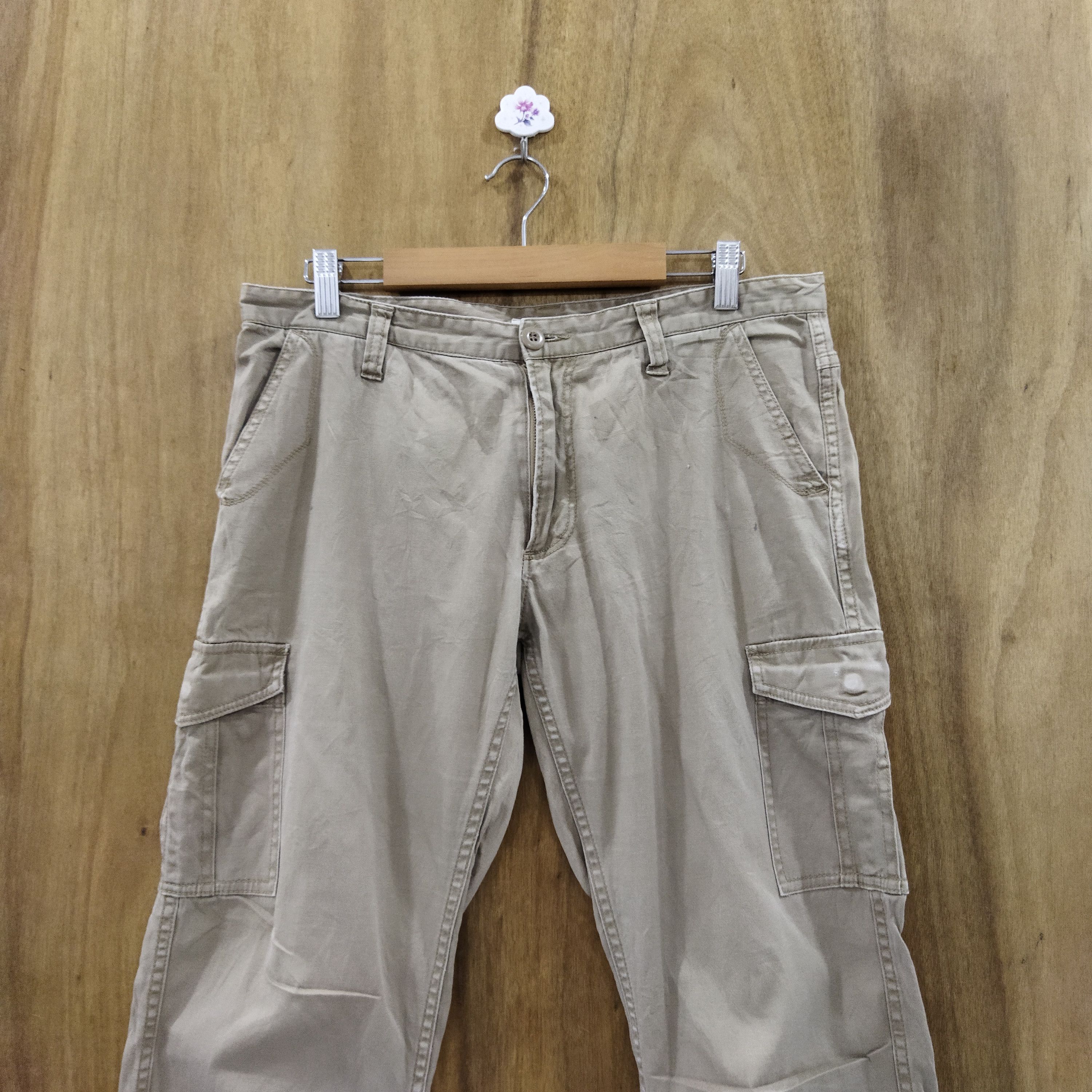 Japanese Brand SHUCA GLOBAL WORK BROWN CARGO PANTS Size US 32 / EU 48 - 2 Thumbnail