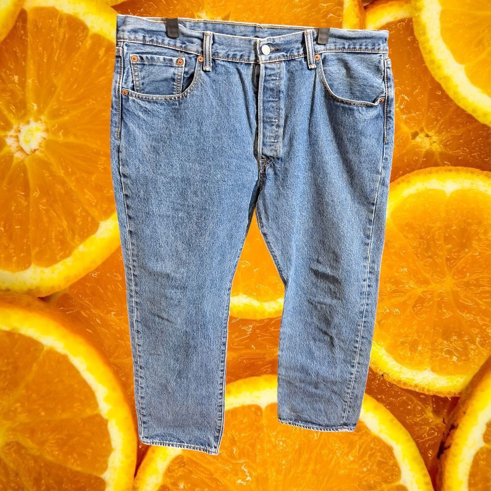 Levi's Levi's 501 Classic Straight Leg Button Fly Denim Jeans Vinta Size US 38 / EU 54 - 6 Thumbnail
