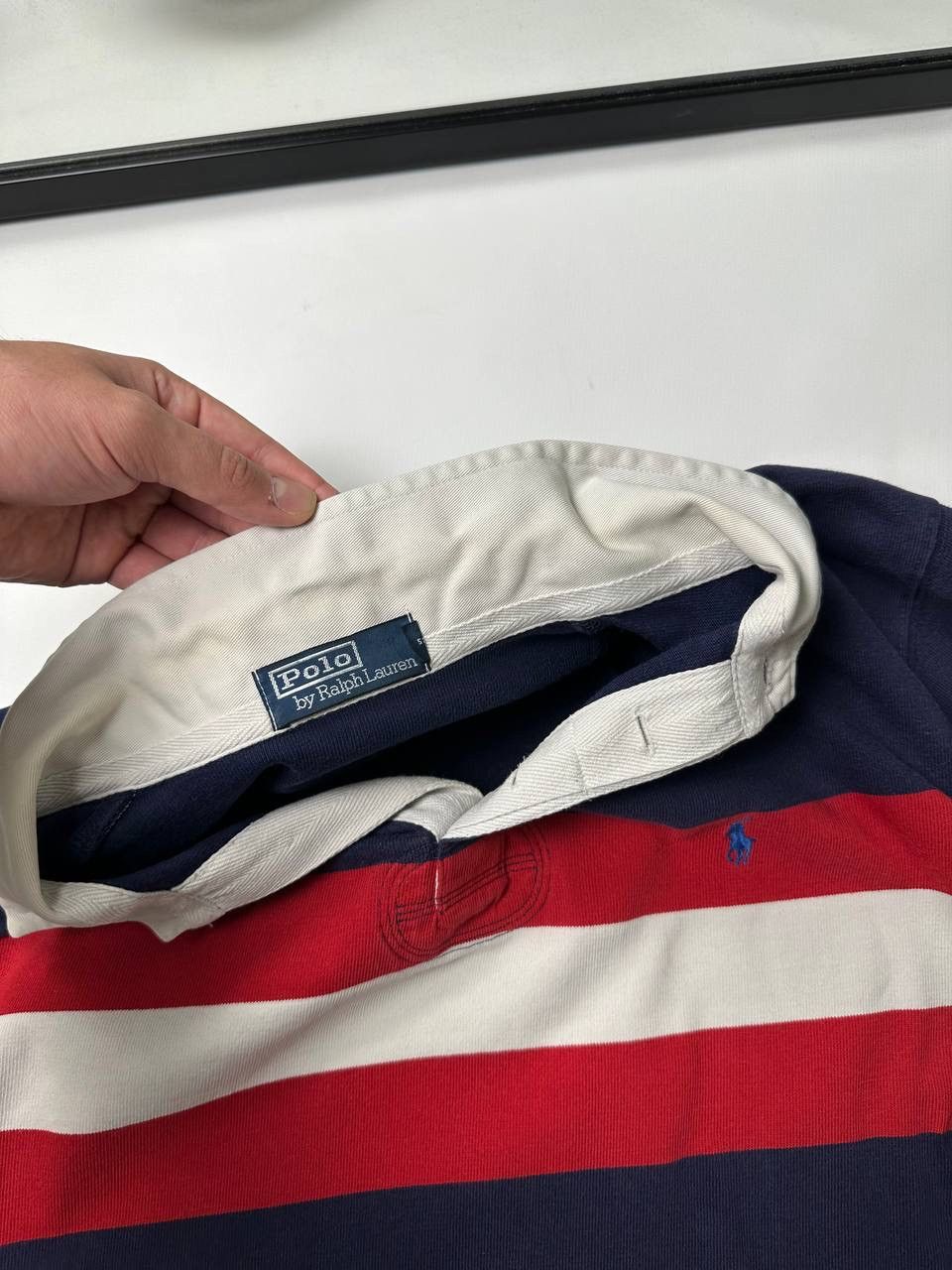 Polo Ralph Lauren 00s Vintage Rugby Polo Ralph Lauren PRL Striped Boxy Fit Size US L / EU 52-54 / 3 - 9 Thumbnail