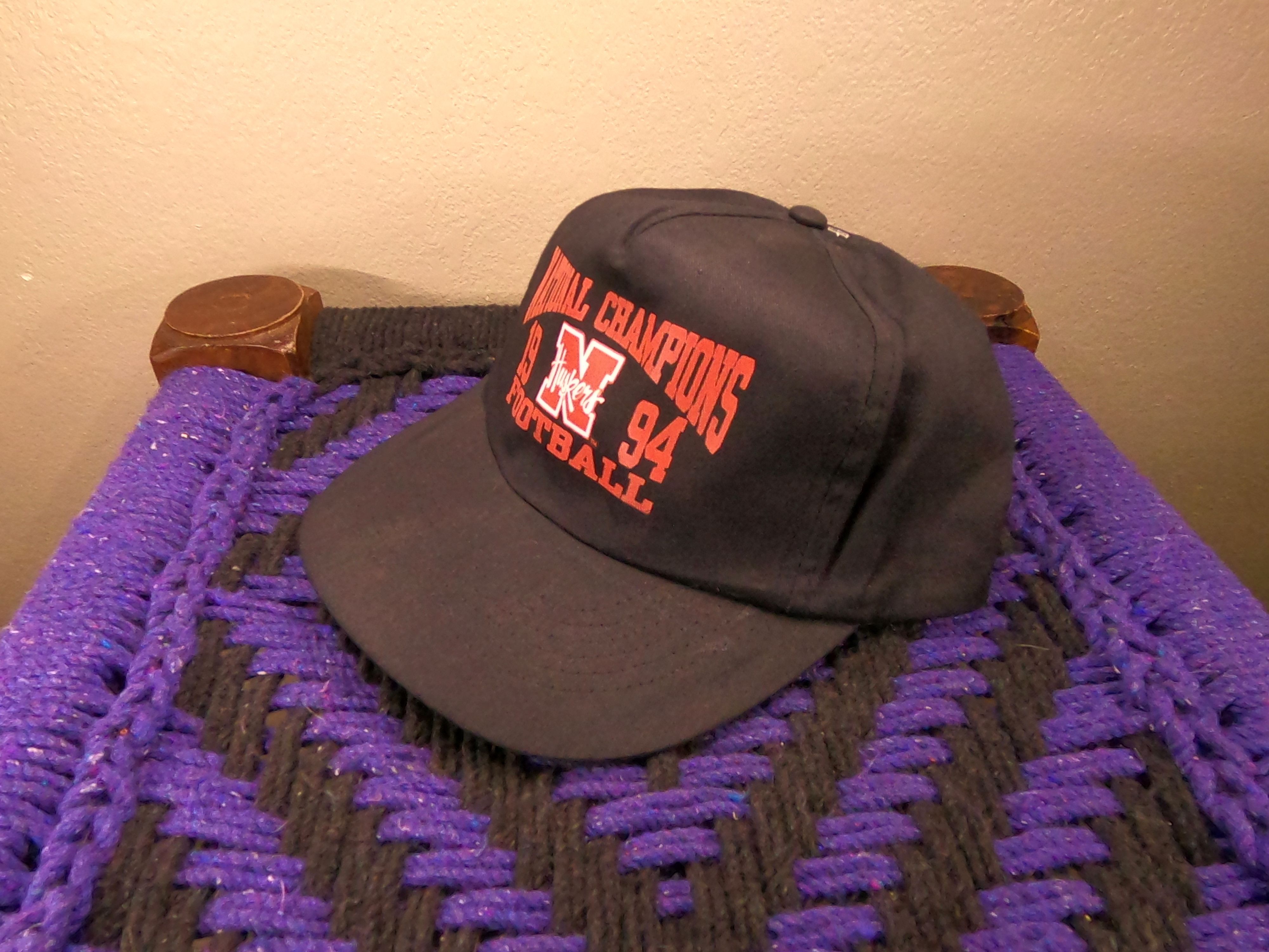 UNIVERSAL PRODUCTS. Deadstock Vintage Nebraska National Champions Football Hat Size ONE SIZE - 2 Thumbnail