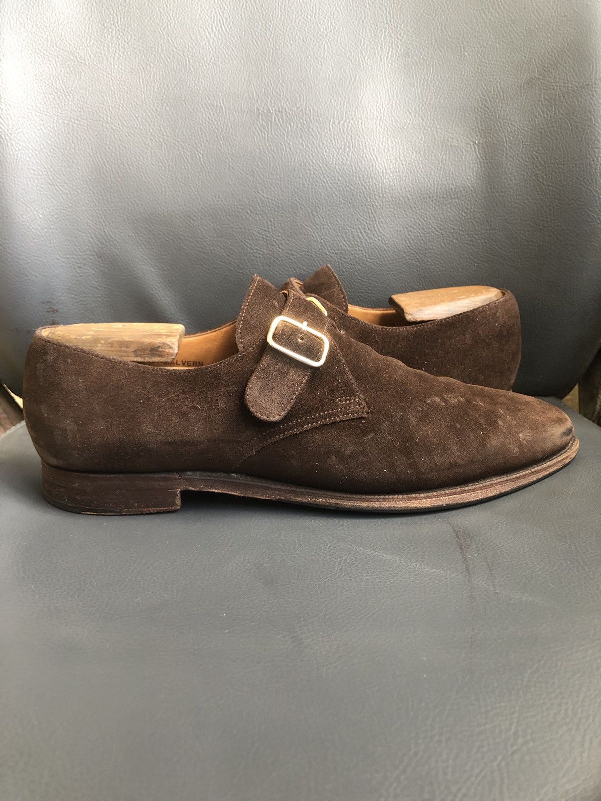 Crockett & Jones Crockett & Jones Malvern Brown Suede Men’s Shoes Sz UK 7.5 E Size US 7.5 / EU 40-41 - 2 Thumbnail