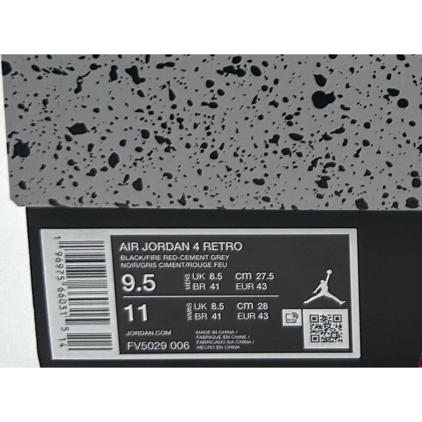 Nike Nike Air Jordan 4 Retro Reimagined “Bred” 2024 Size US 9.5 / EU 42-43 - 5 Thumbnail