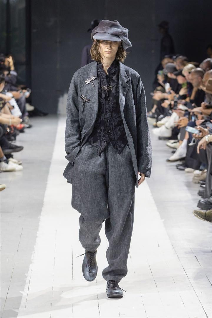 Yohji Yamamoto Yohji Yamamoto 2024SSLOOK5 Linen Gabber Pants Size US 35 - 1 Thumbnail