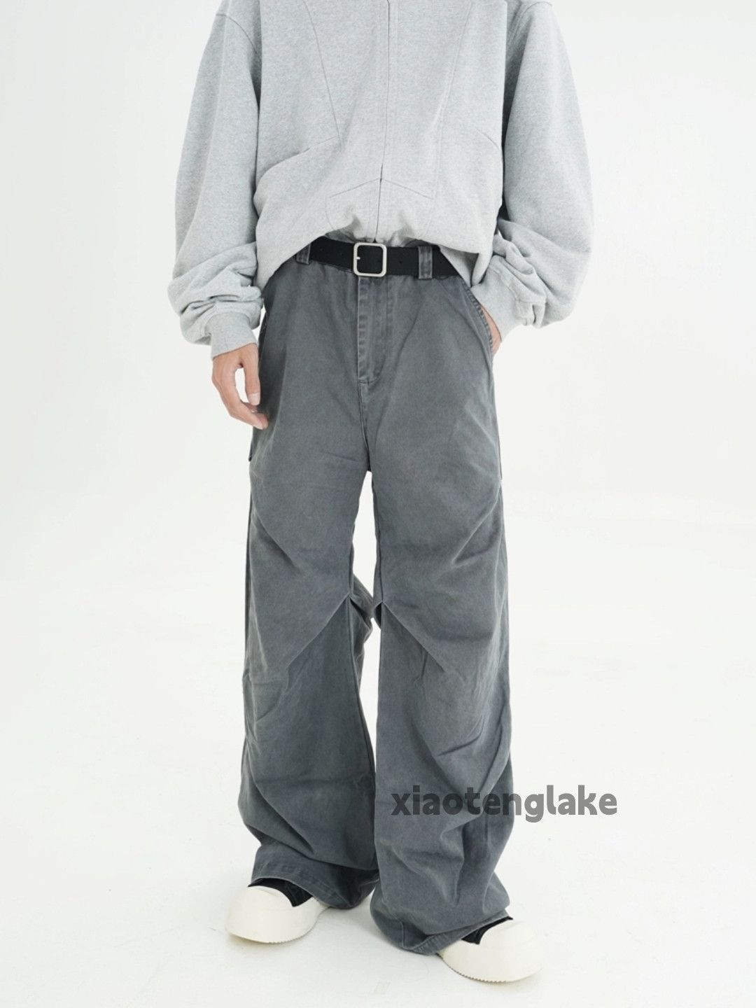 Designer × Japanese Brand × Vintage washed faded cleanfit yuppie flared work pleated pants Size US 28 / EU 44 - 1 Thumbnail