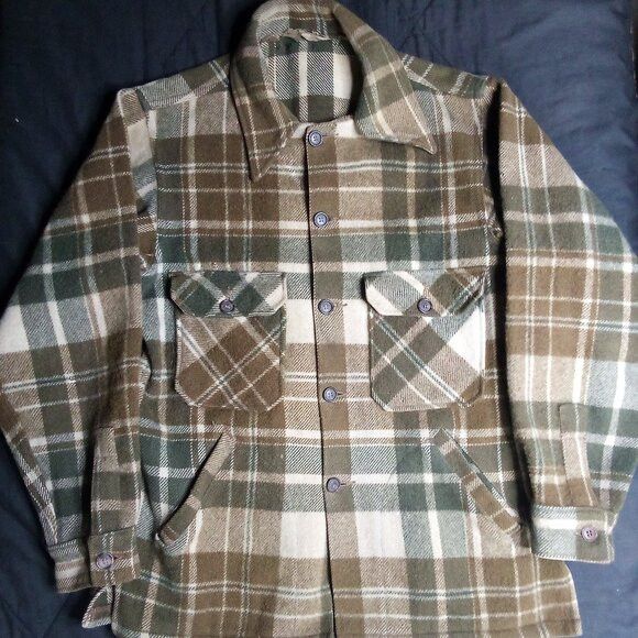 Woolrich Woolen Mills Vintage Woolrich Wool Plaid Chore Shirt Shacket Jacket Size US L / EU 52-54 / 3 - 2 Thumbnail